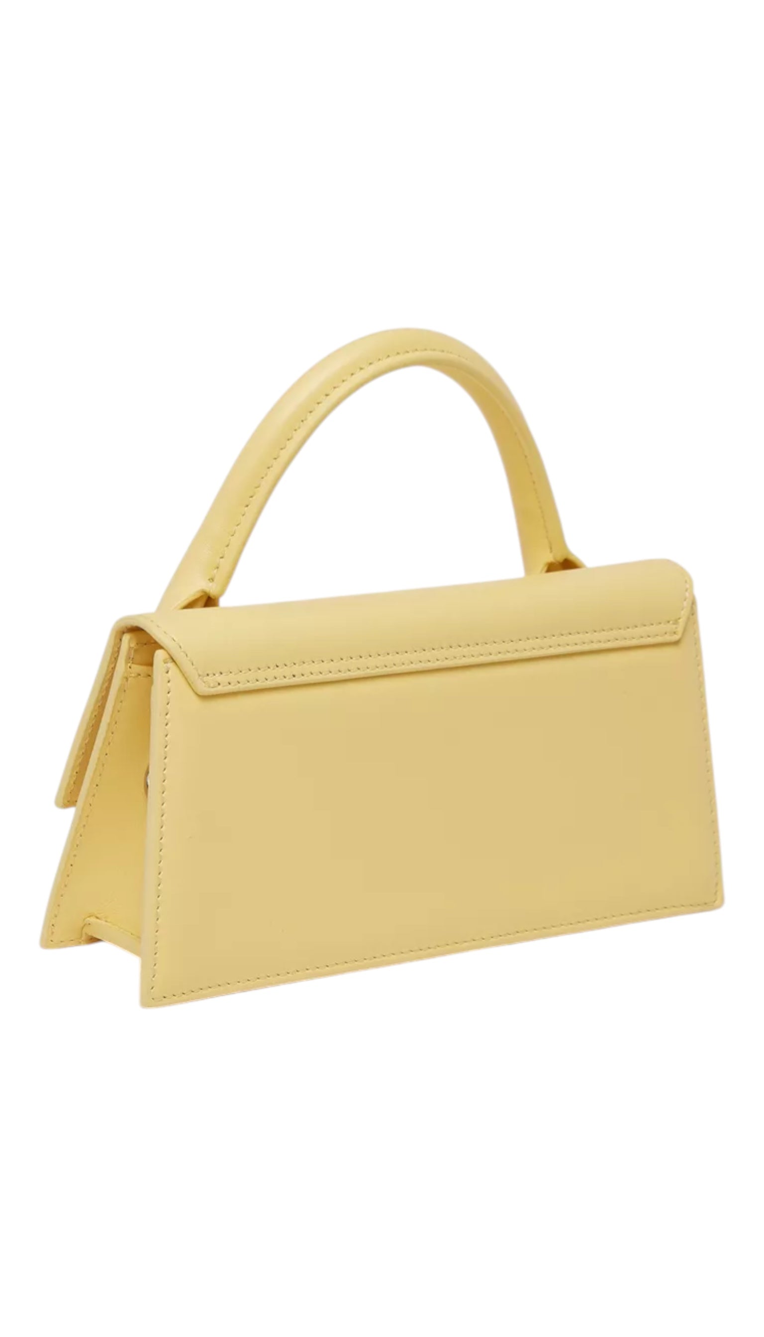 Sac à main cuir Le Grand Bambino Dark Yellow JACQUEMUS