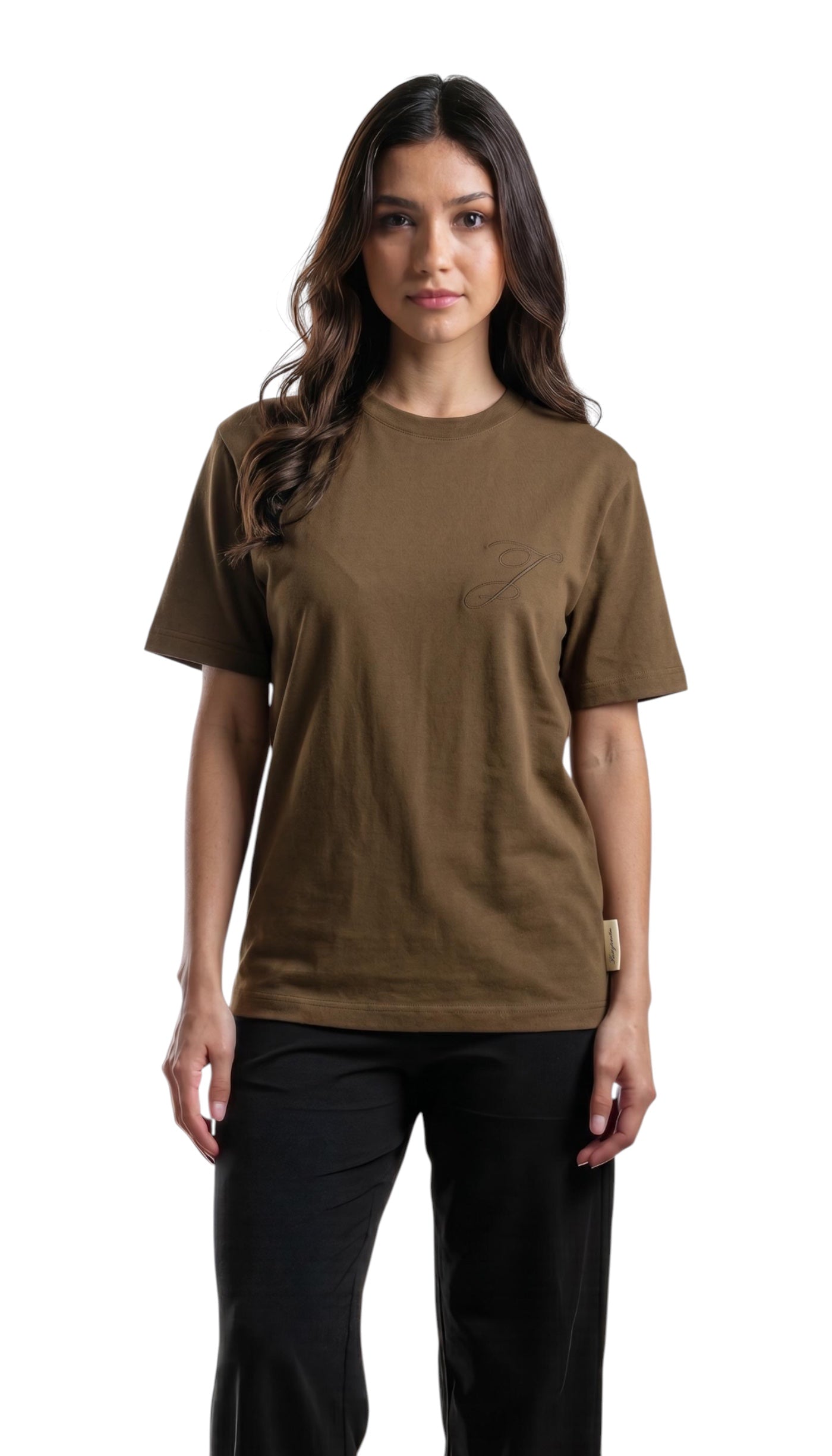 T-Shirt unisexe Logo Jacquemus Khaki