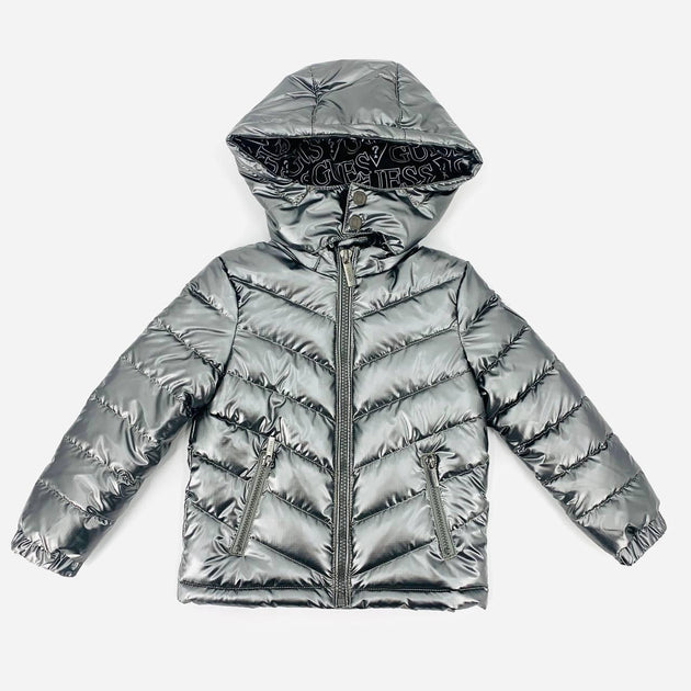 Silver Guess boy's puffer jacket