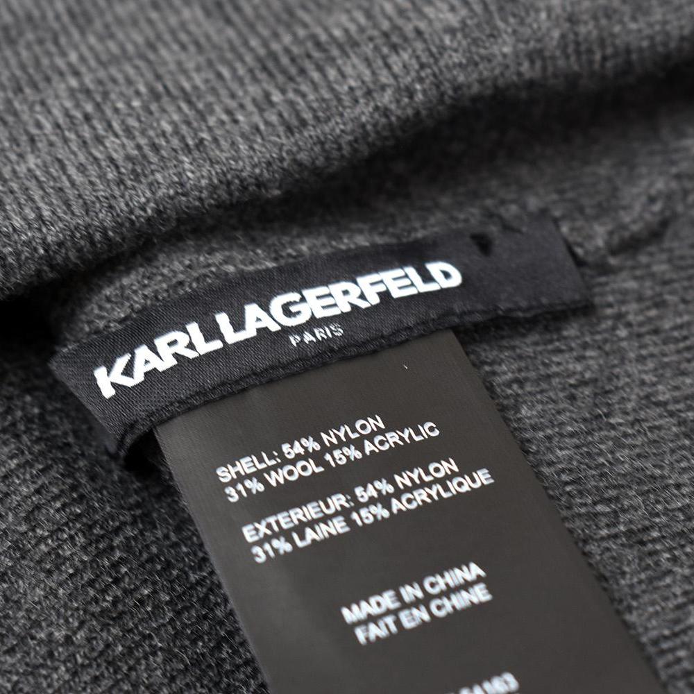 Bonnet unisexe Karl Lagerfeld gris