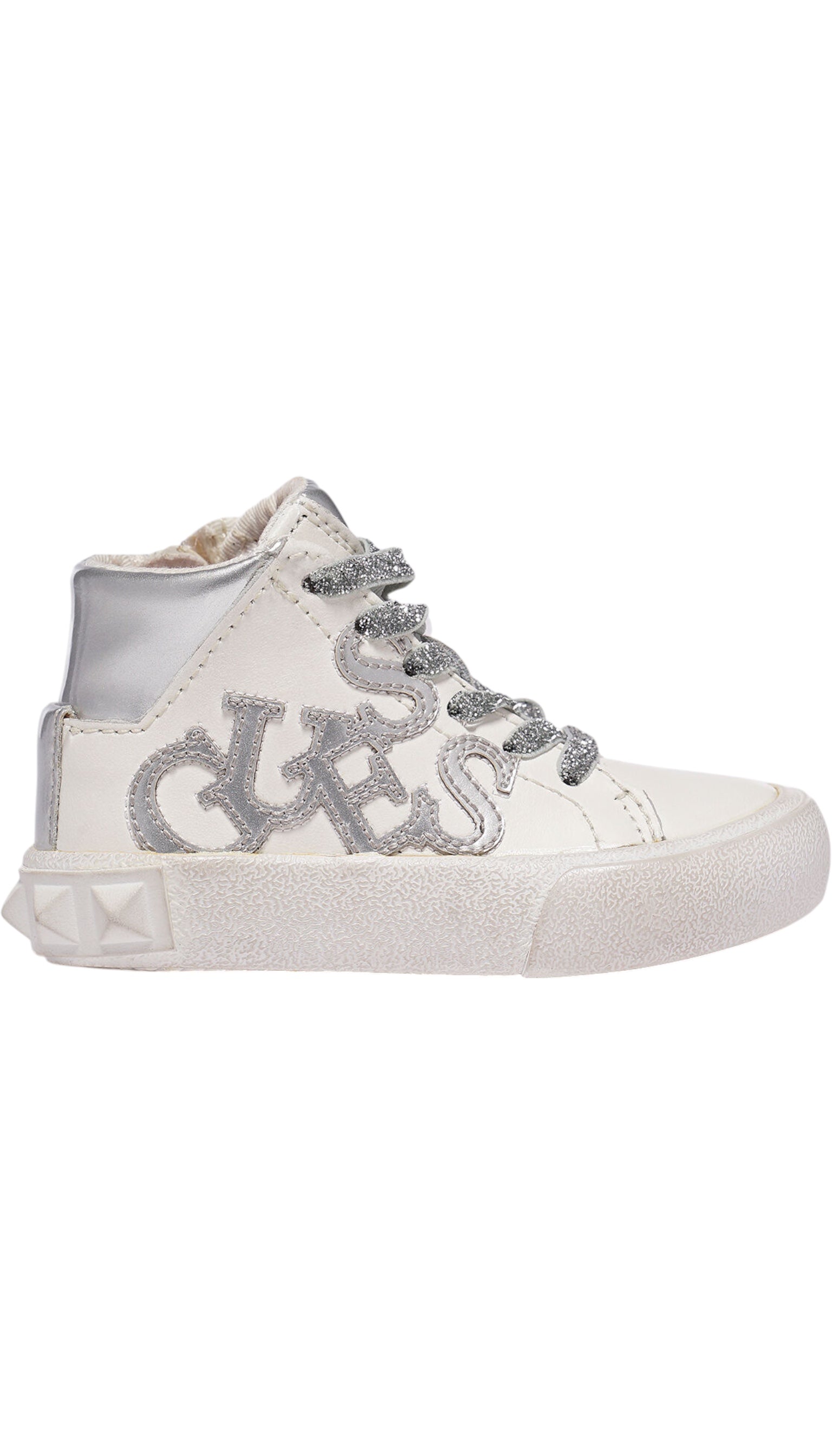 Basket montante fille Guess blanc