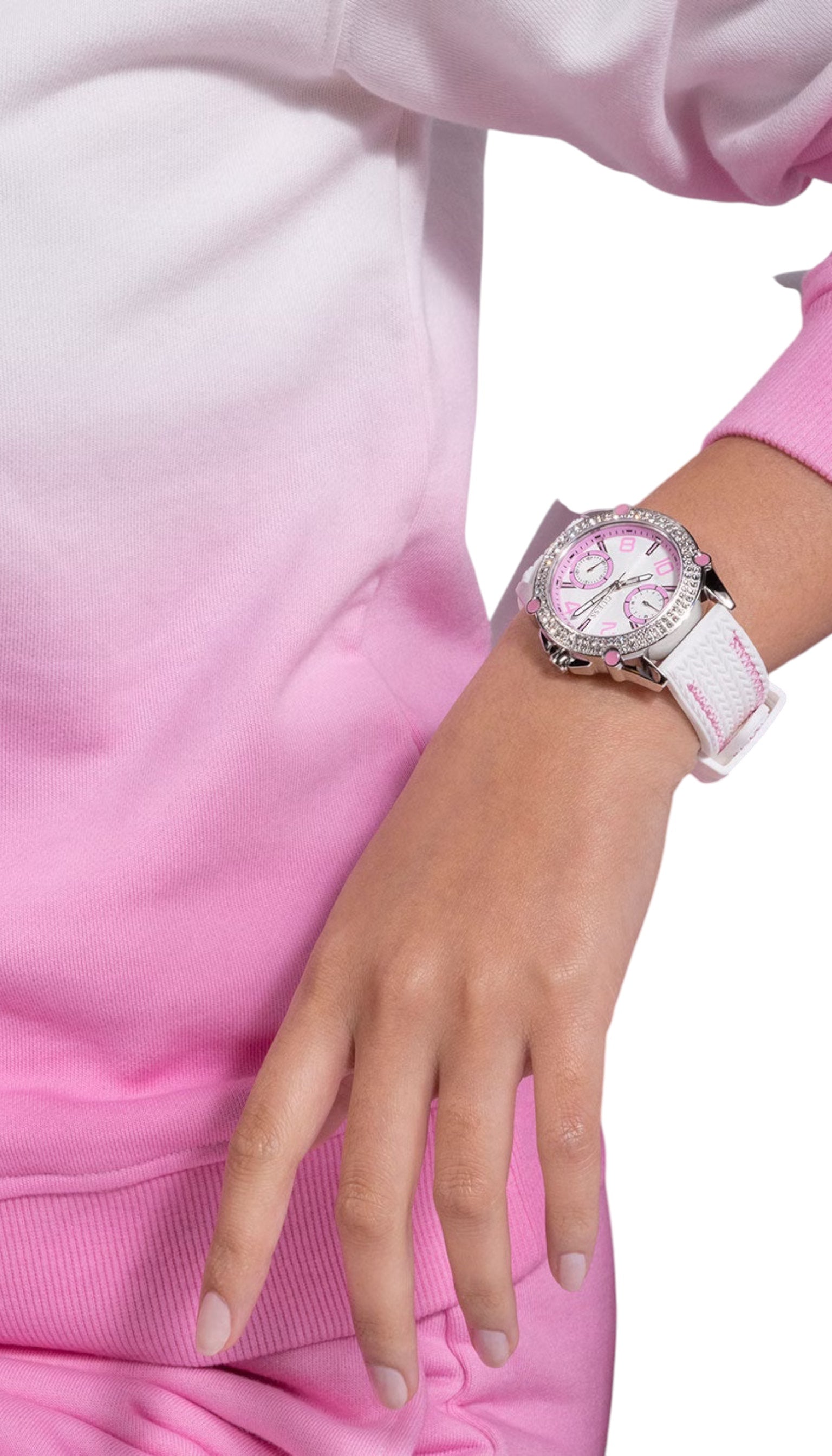 Montre Femme Guess GW0554L1 Blanc/Rose