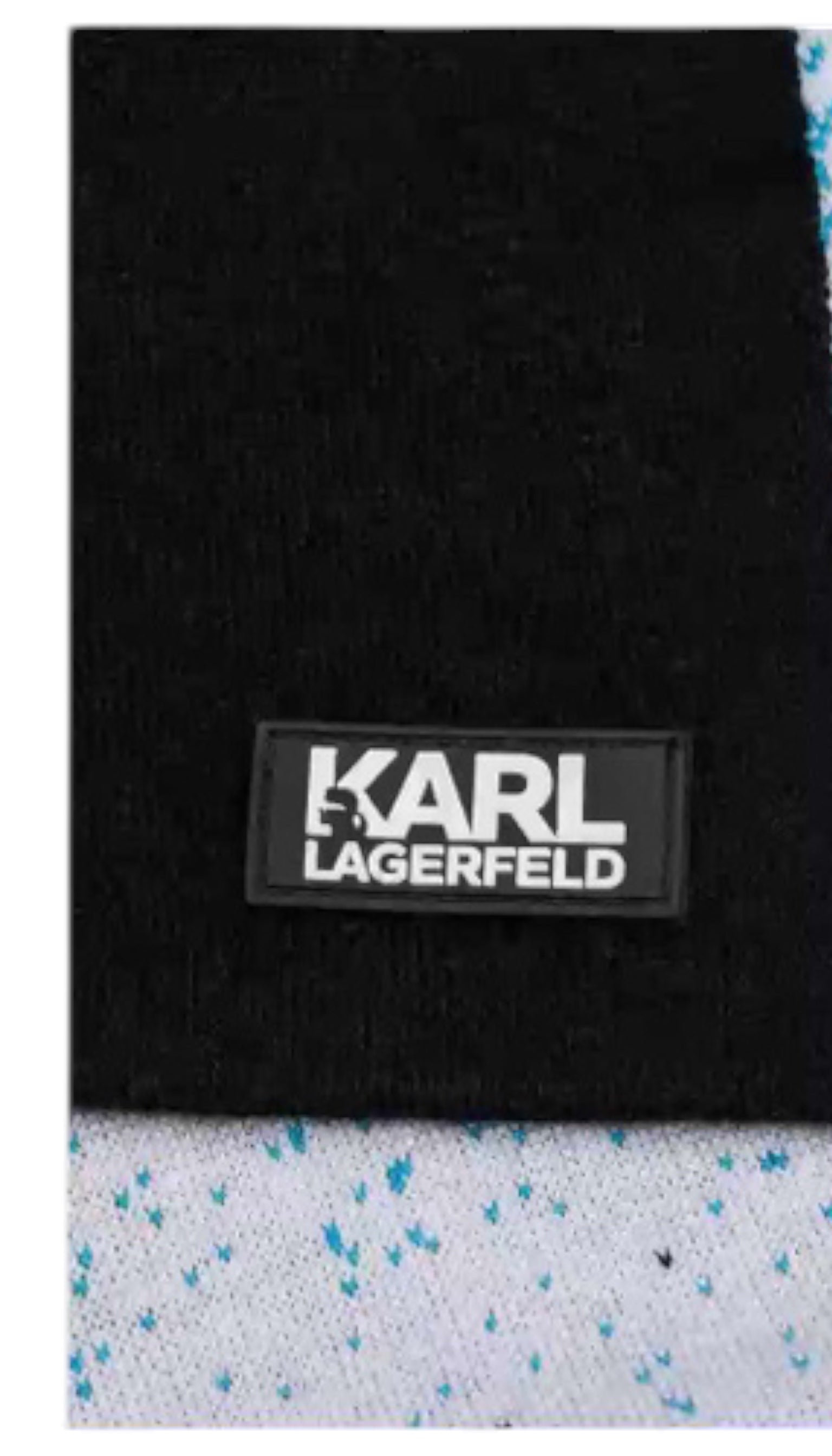 Karl Lagerfeld unisex blue scarf