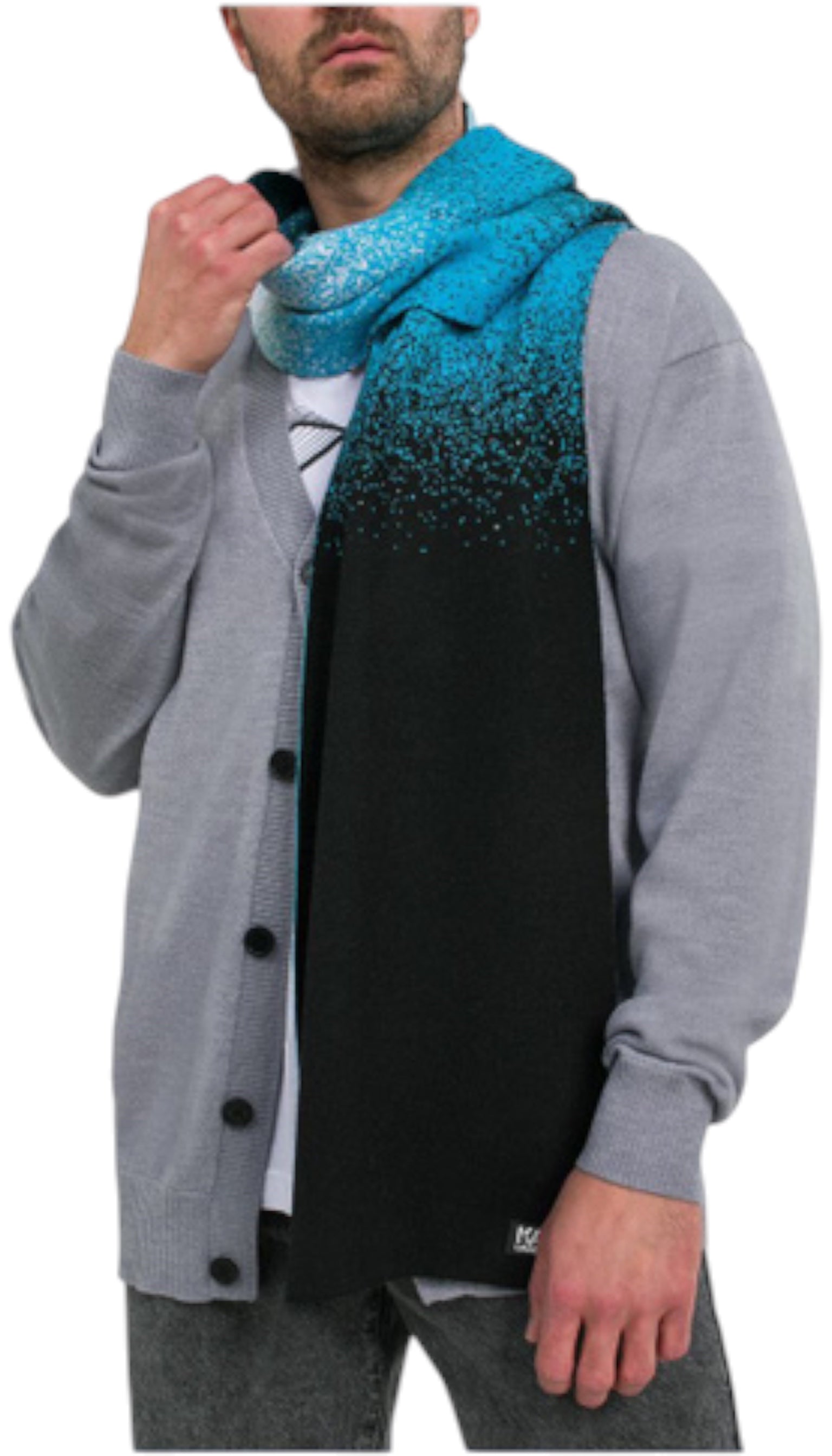 Karl Lagerfeld unisex blue scarf