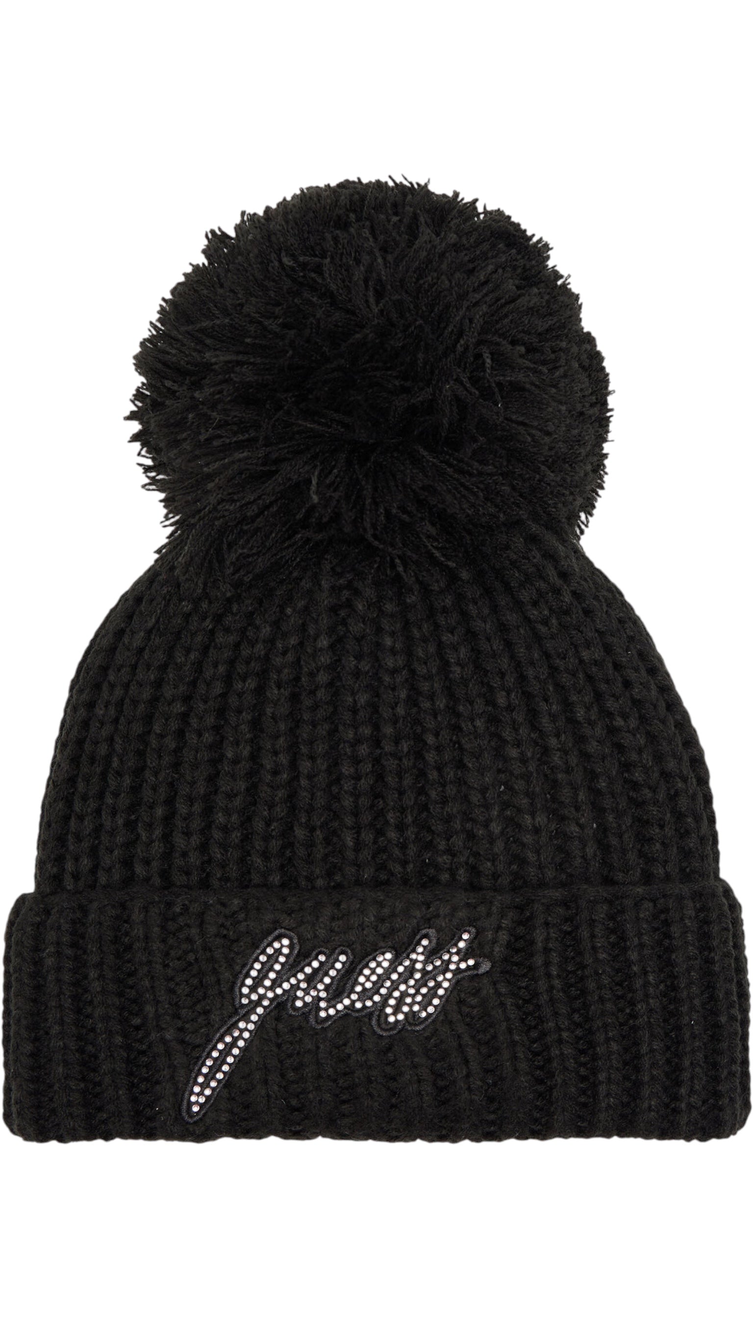 Bonnet fille Guess pompon Noir
