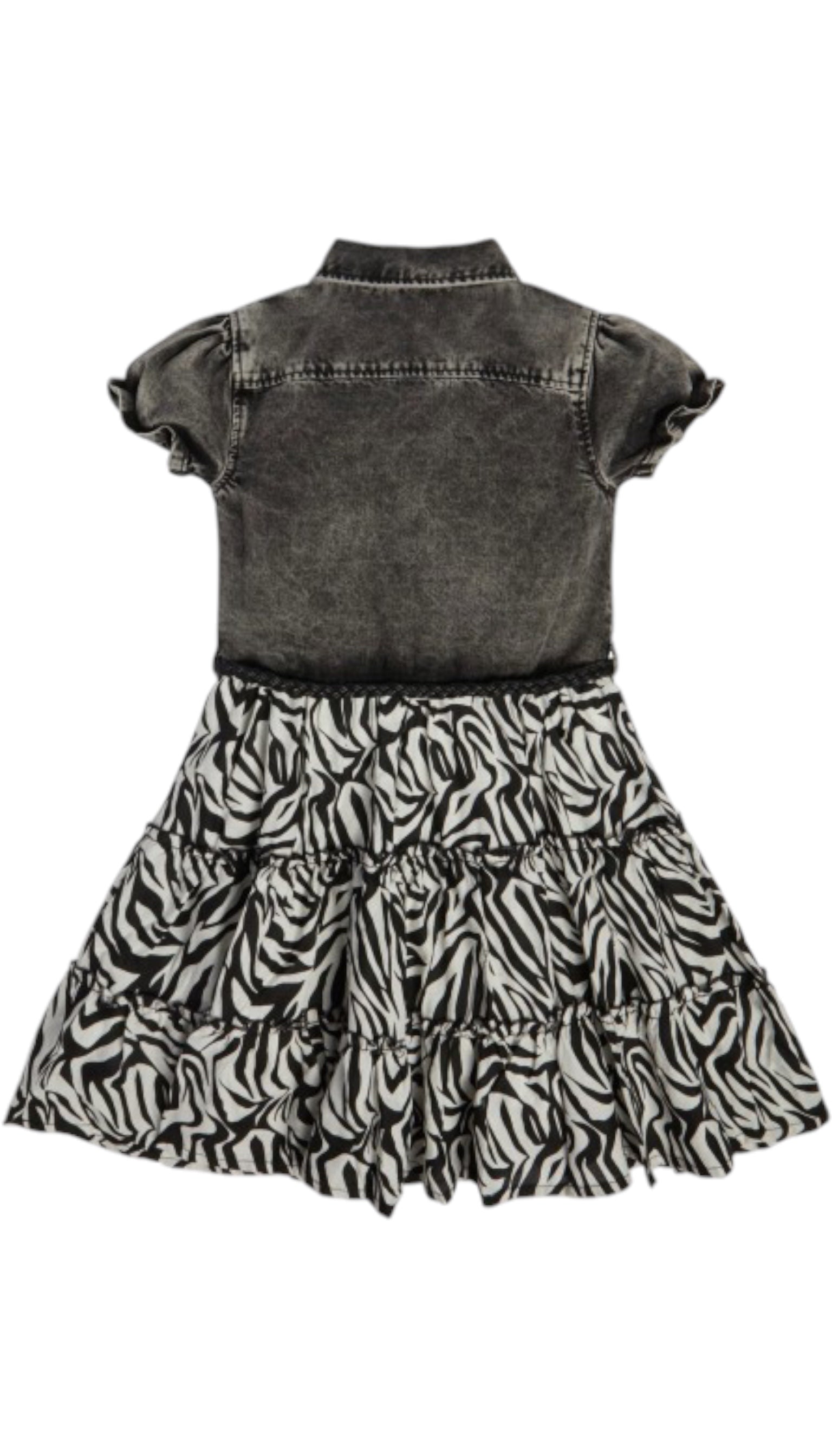 Guess grey animal print dress for girls