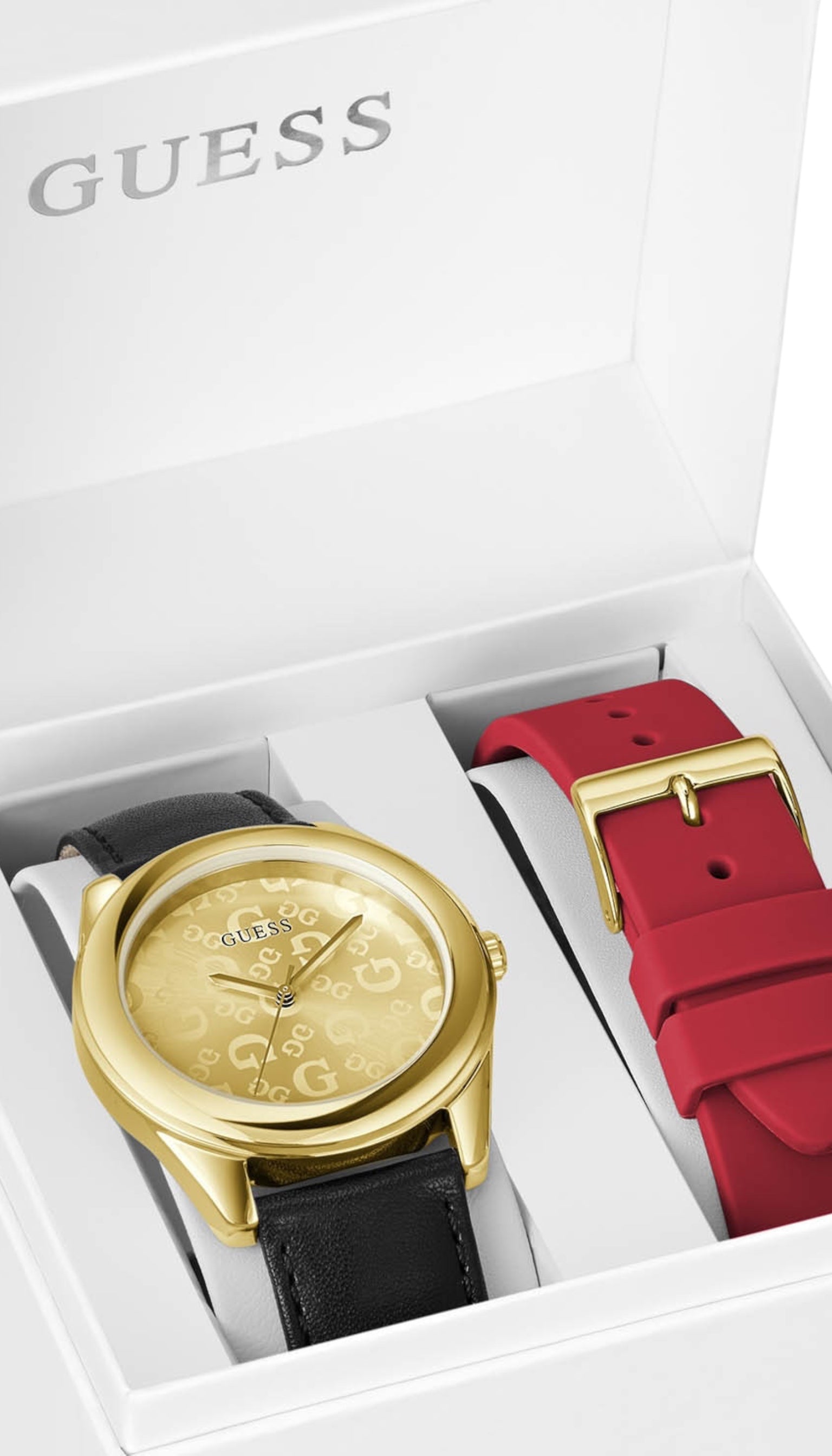 Ceas Guess U1398L2 Negru / Roșu Damă