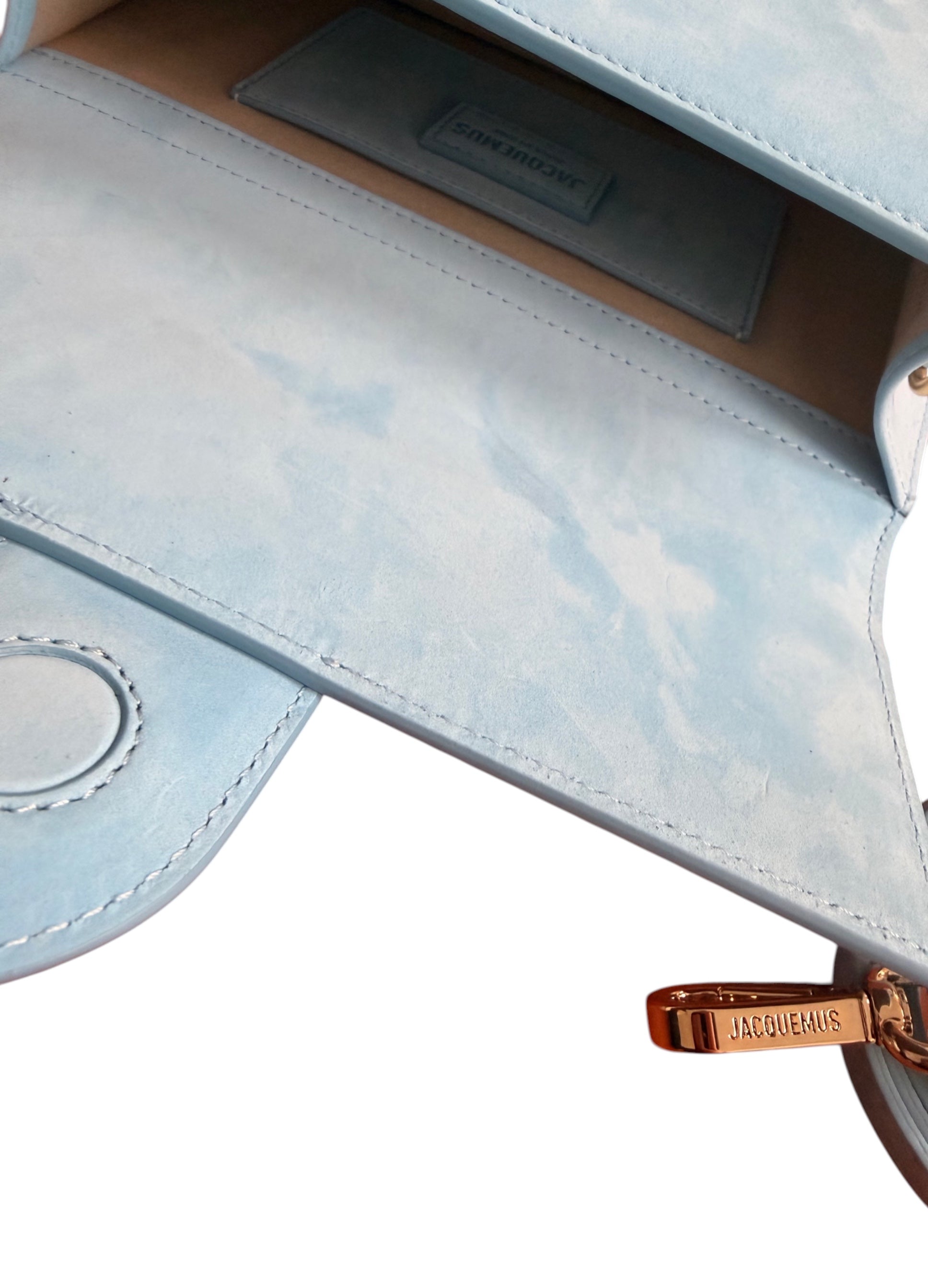 Torebka skórzana Le Grand Bambino Light blue JACQUEMUS