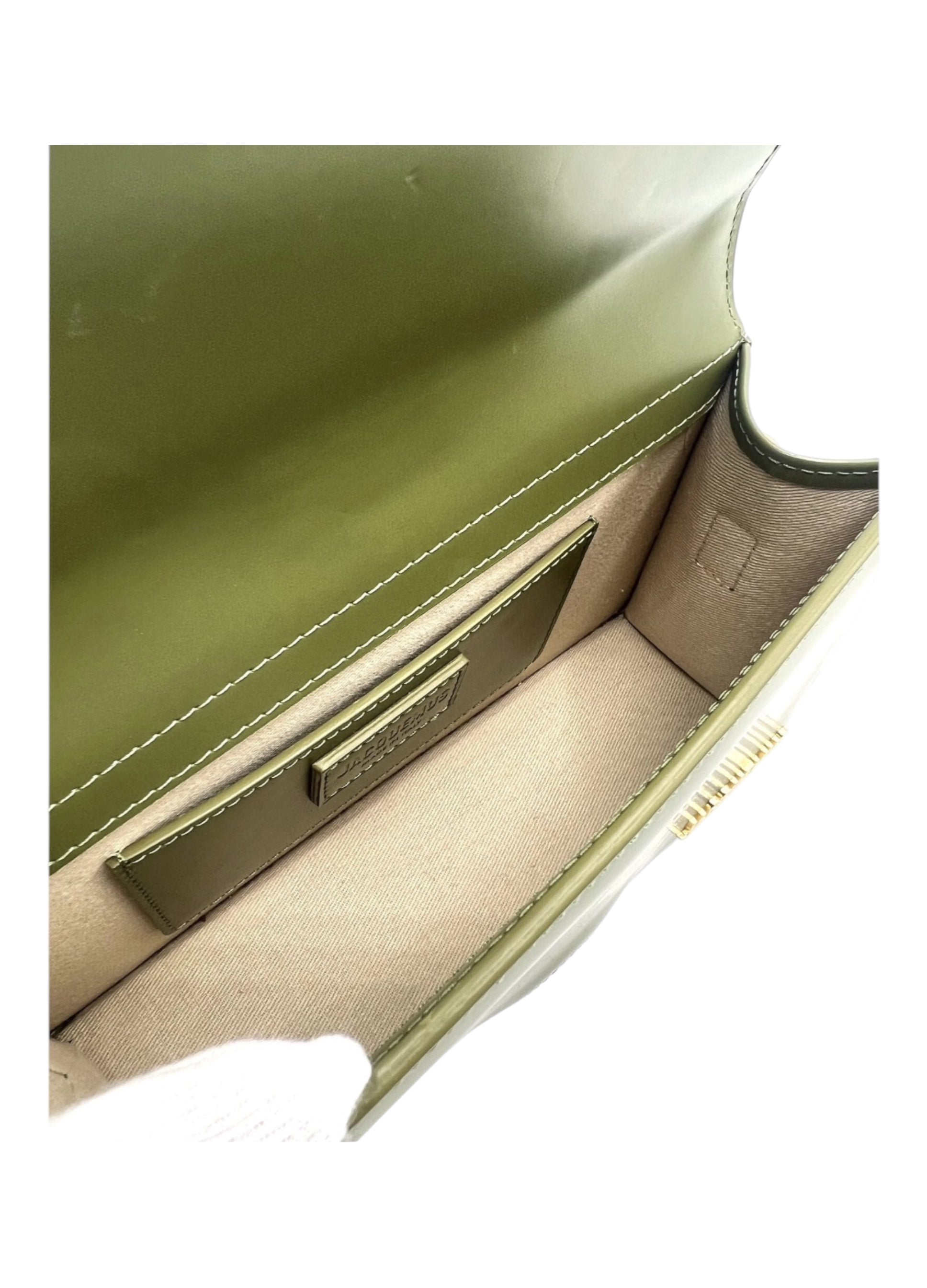 Leather handbag Le Grand Bambino Olive JACQUEMUS
