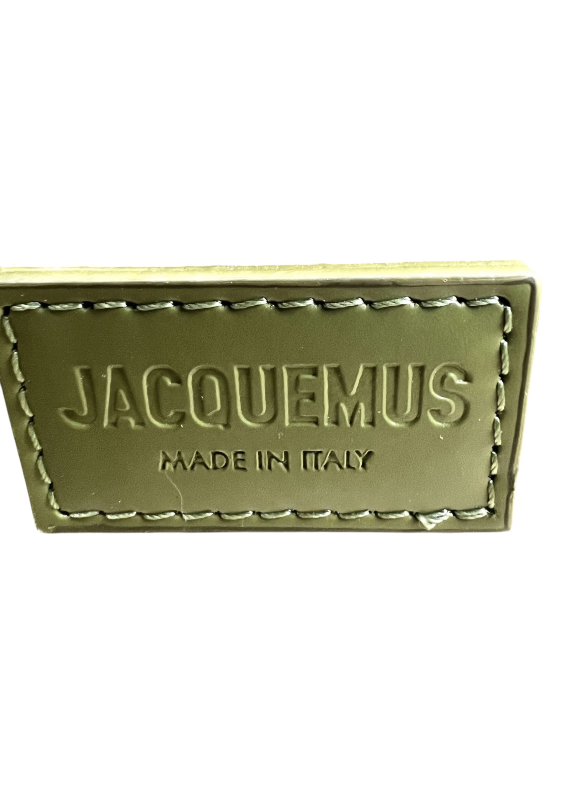 Leather handbag Le Grand Bambino Olive JACQUEMUS