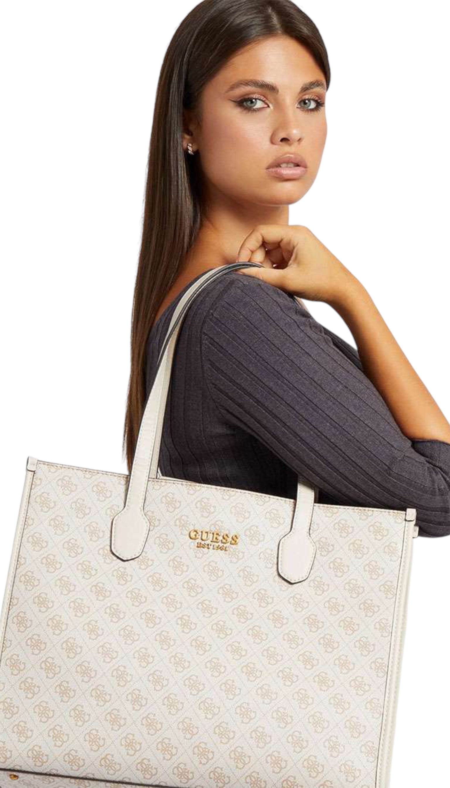 Geantă de damă Mala Silvana bej Guess