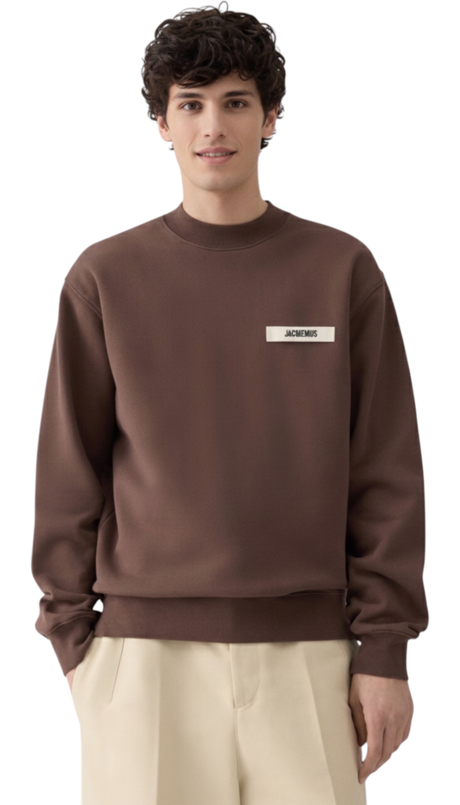 Sweatshirt unisexe Jacquemus Gros Grain dark brown