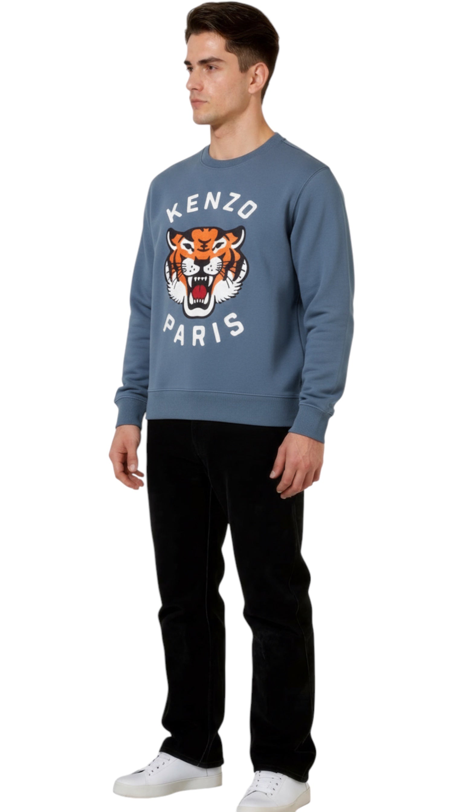 Bluza męska Kenzo Classics Lucky Tiger, niebieska
