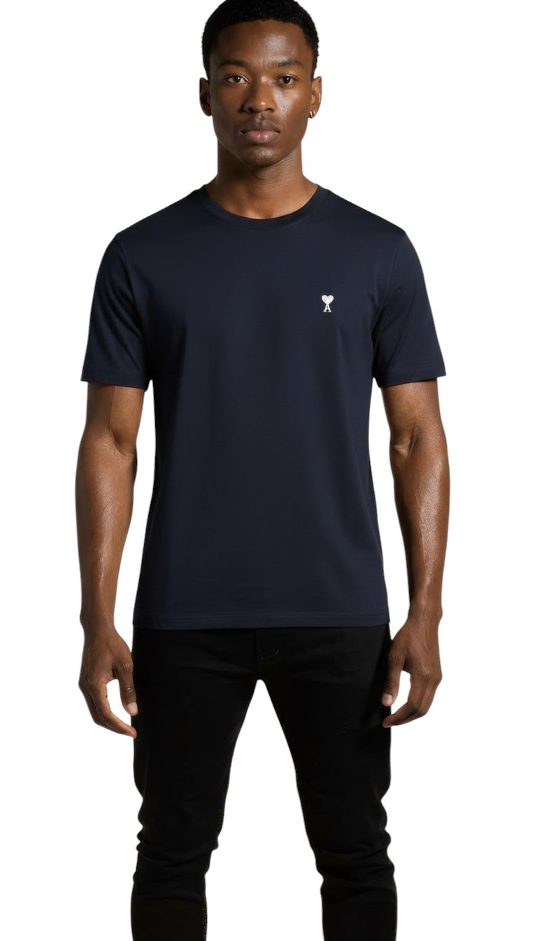 T-shirt unisexe bleu nuit ami de coeur