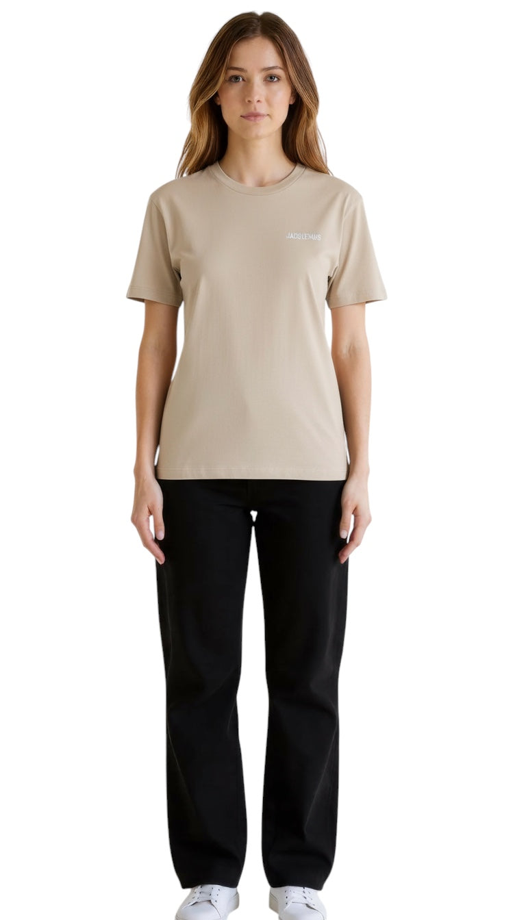 T-shirt unisexe light beige Jacquemus