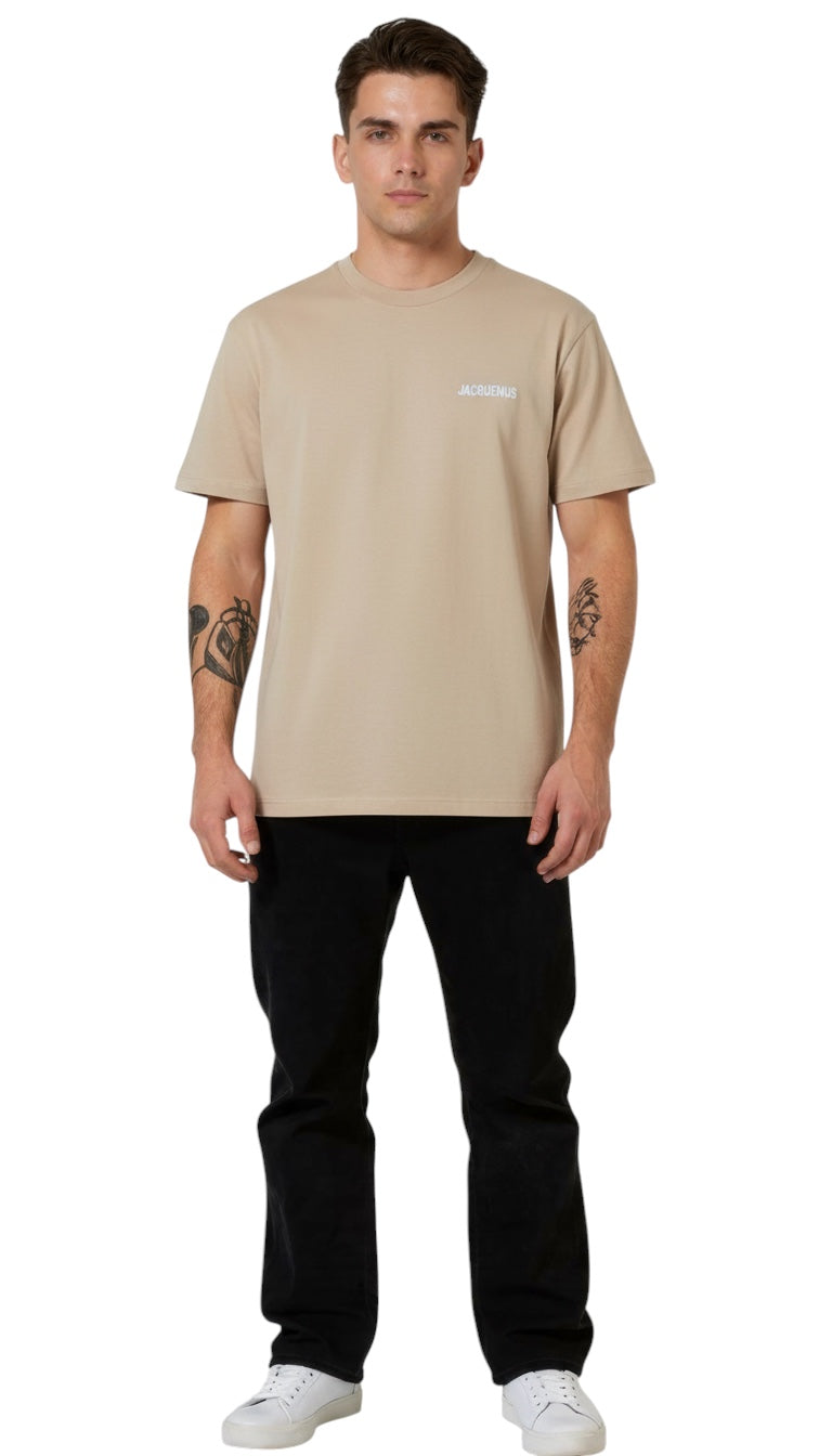 T-shirt unisexe light beige Jacquemus