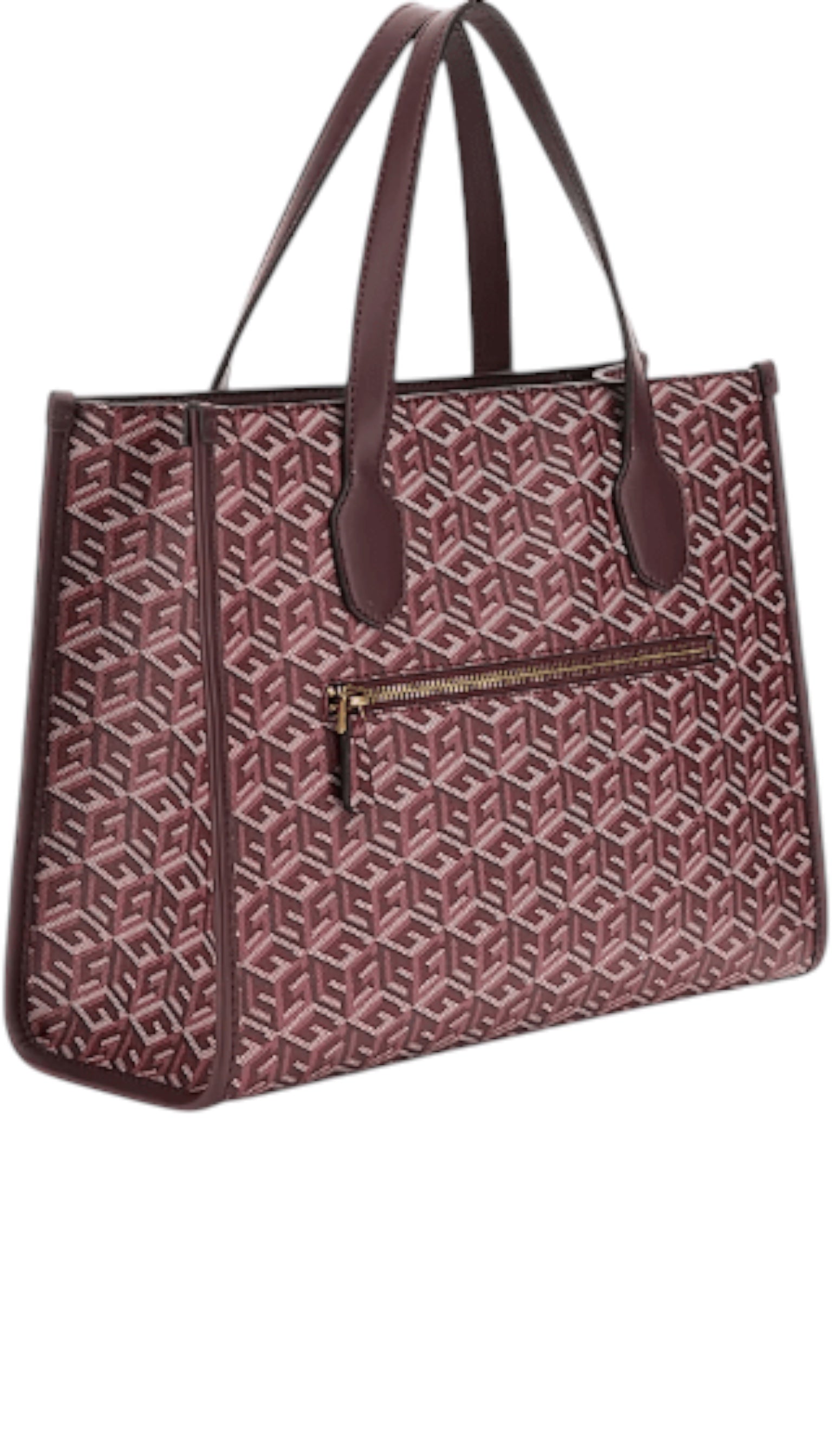 Geantă de damă silvana logo g cube roșu Guess