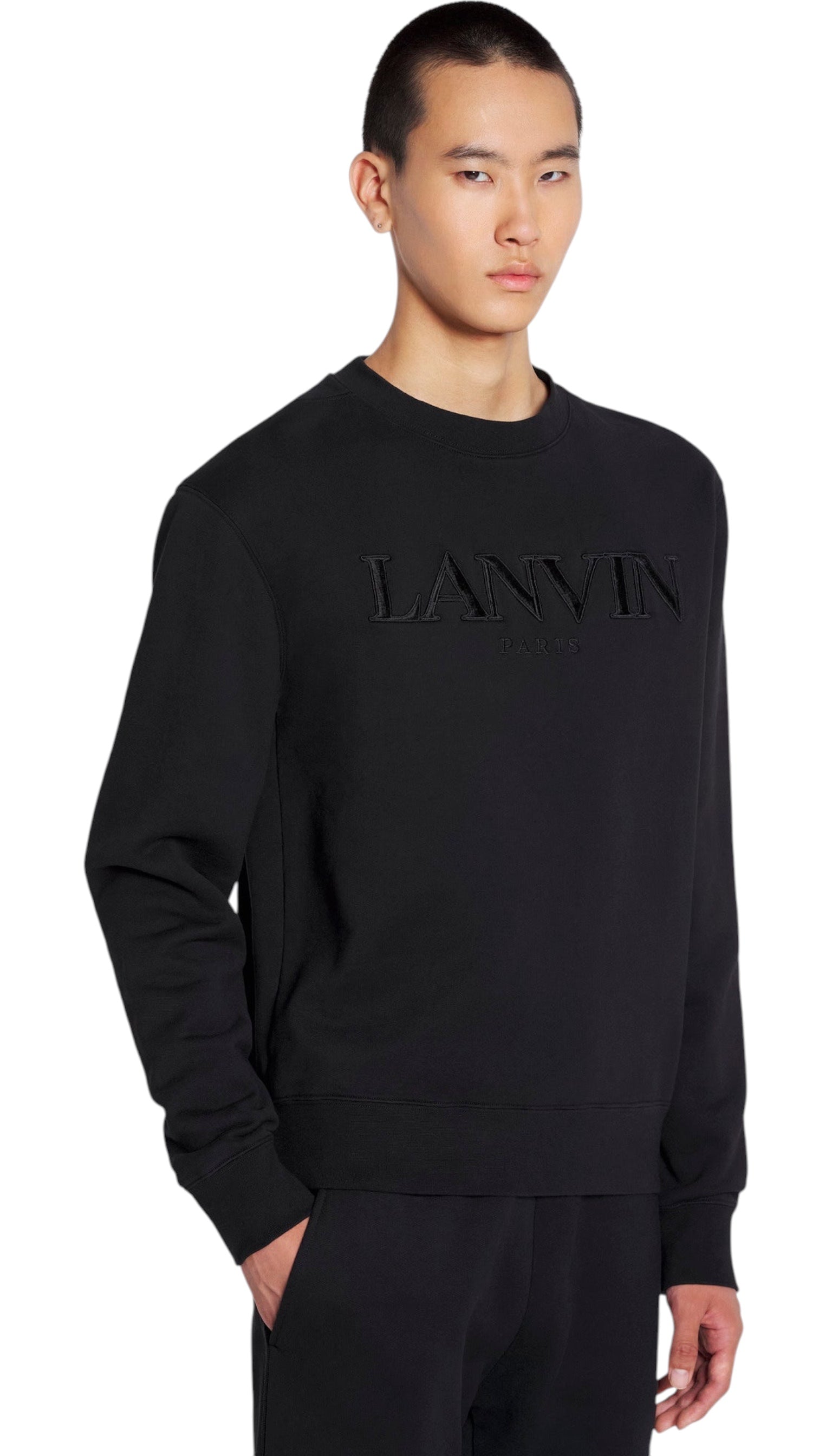 Sweatshirt unisexe Lanvin noir