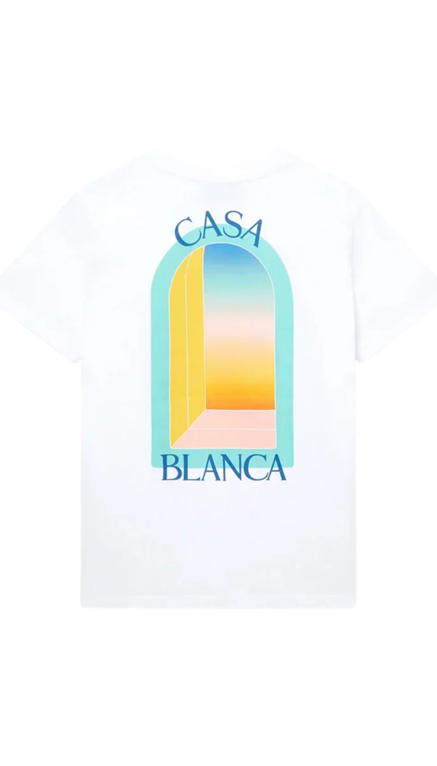 Tricou pentru bărbați alb L'Arc colore Casablanca