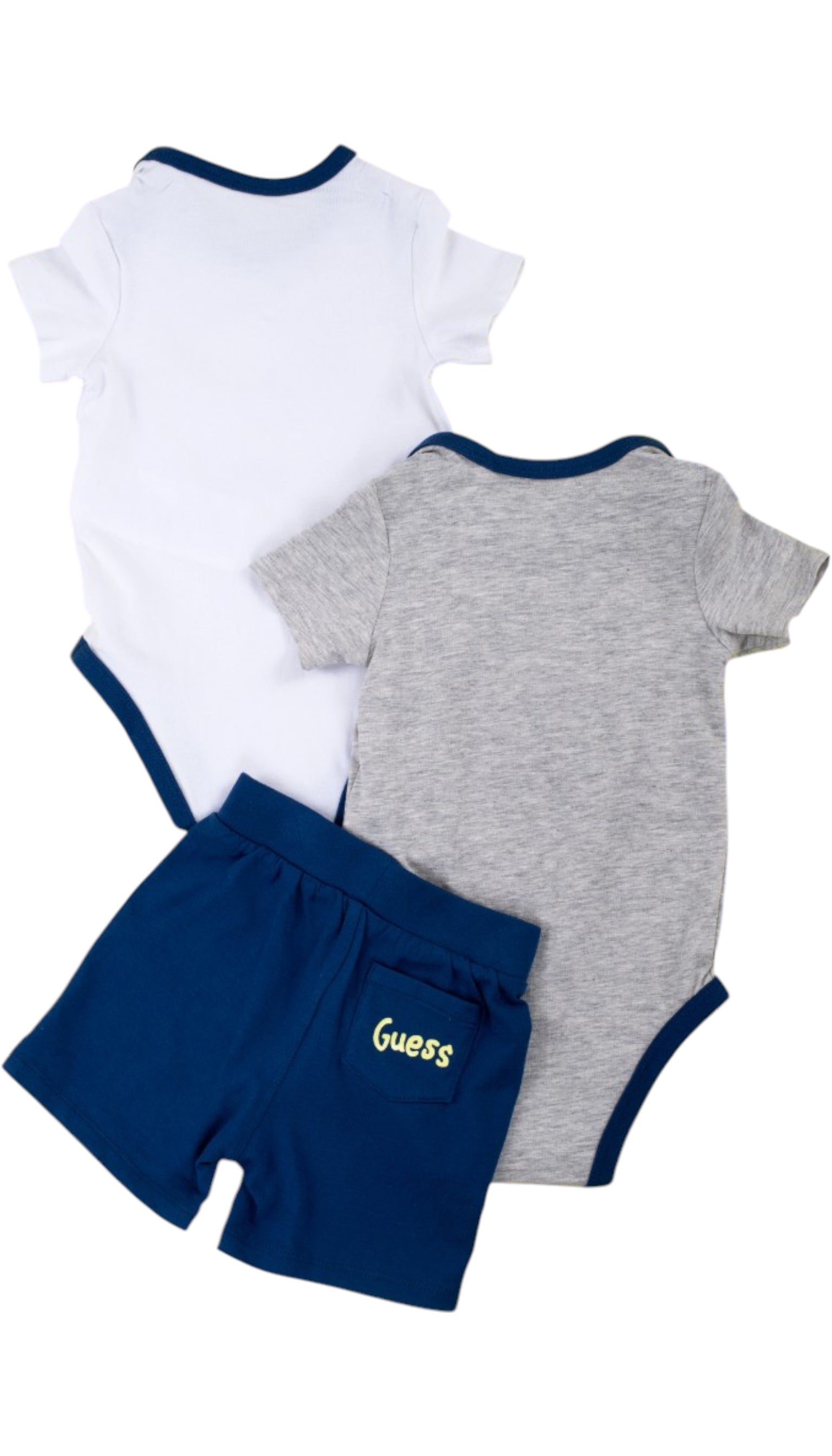 2 body + short bébé Guess blanc