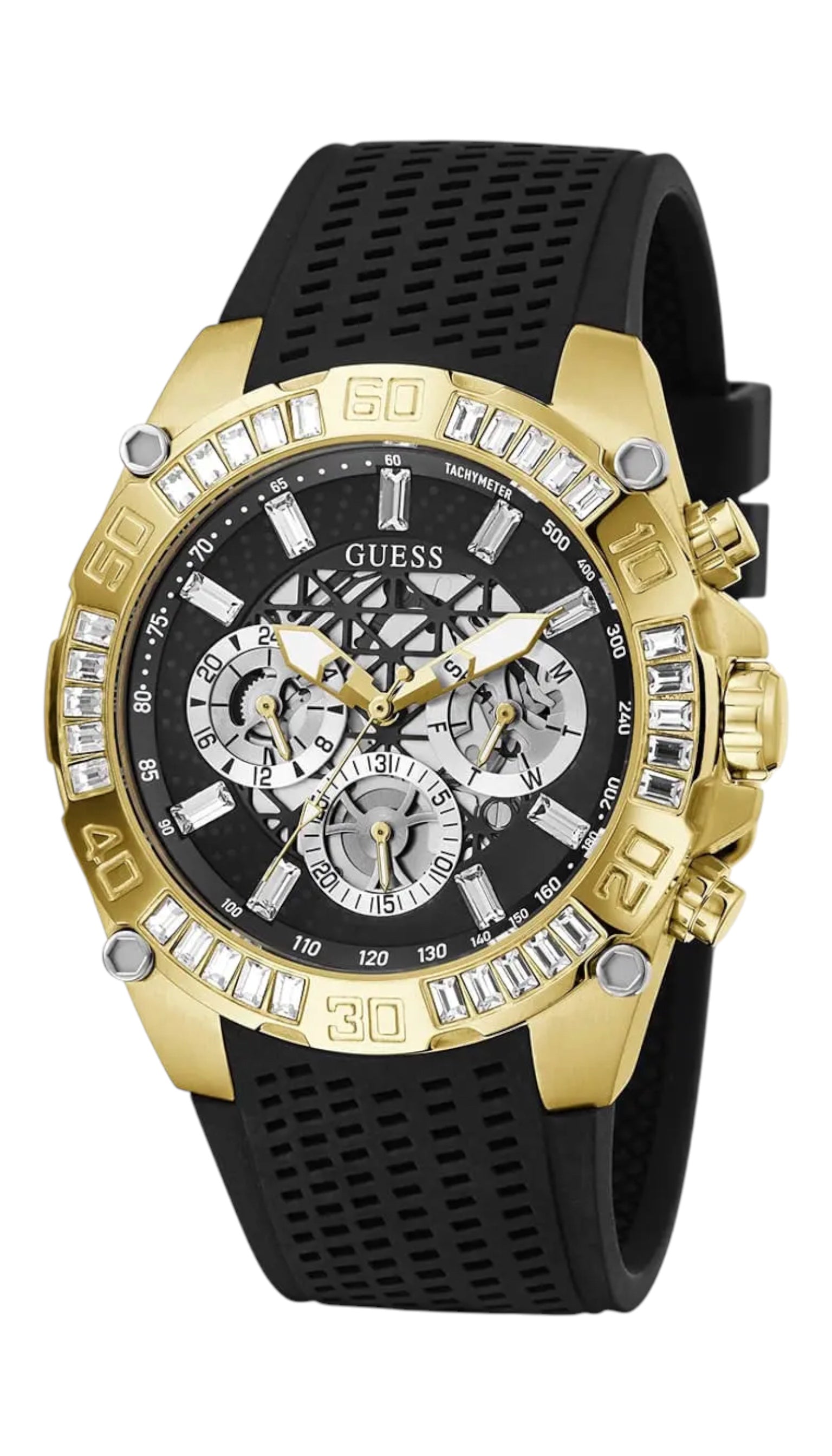 Ceas bărbați Guess GW0333G2 Negru / Auriu