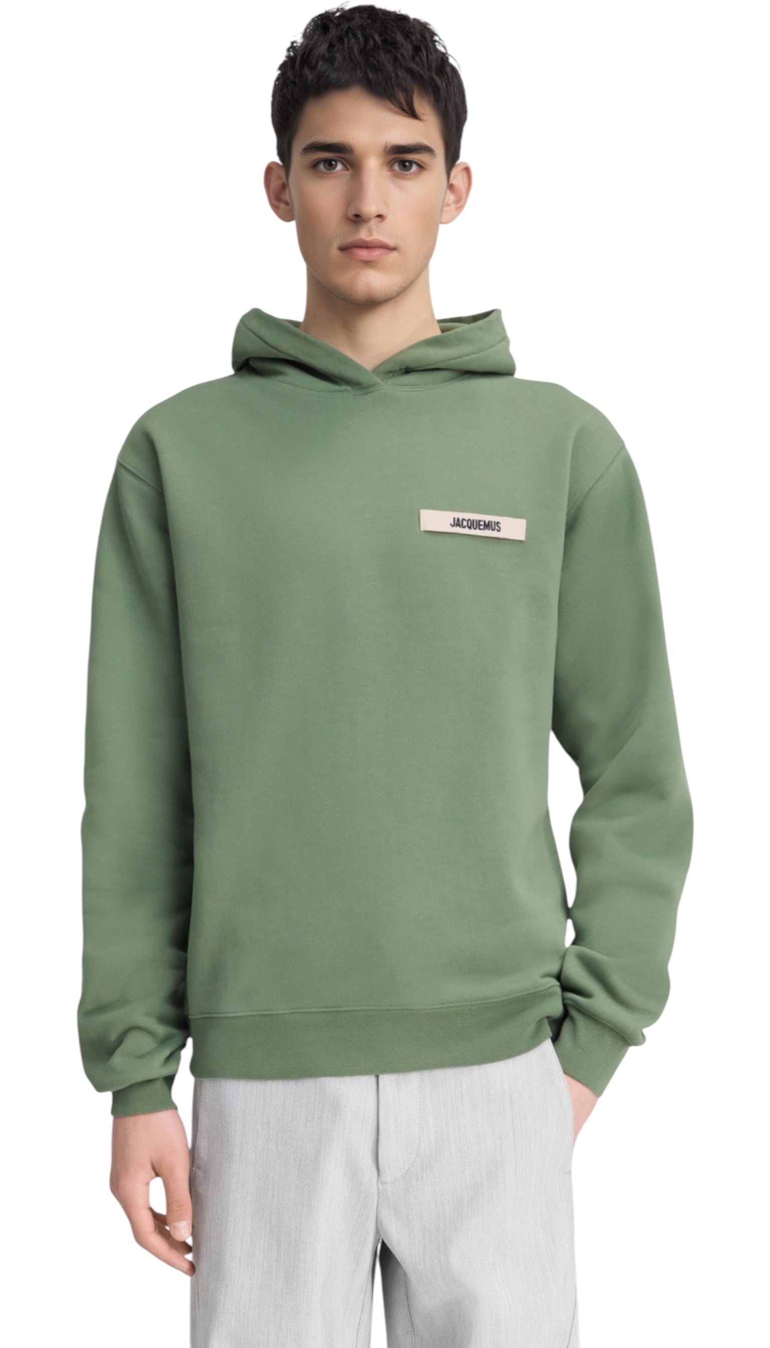 Hoodie unisexe Jacquemus Gros Grain light green