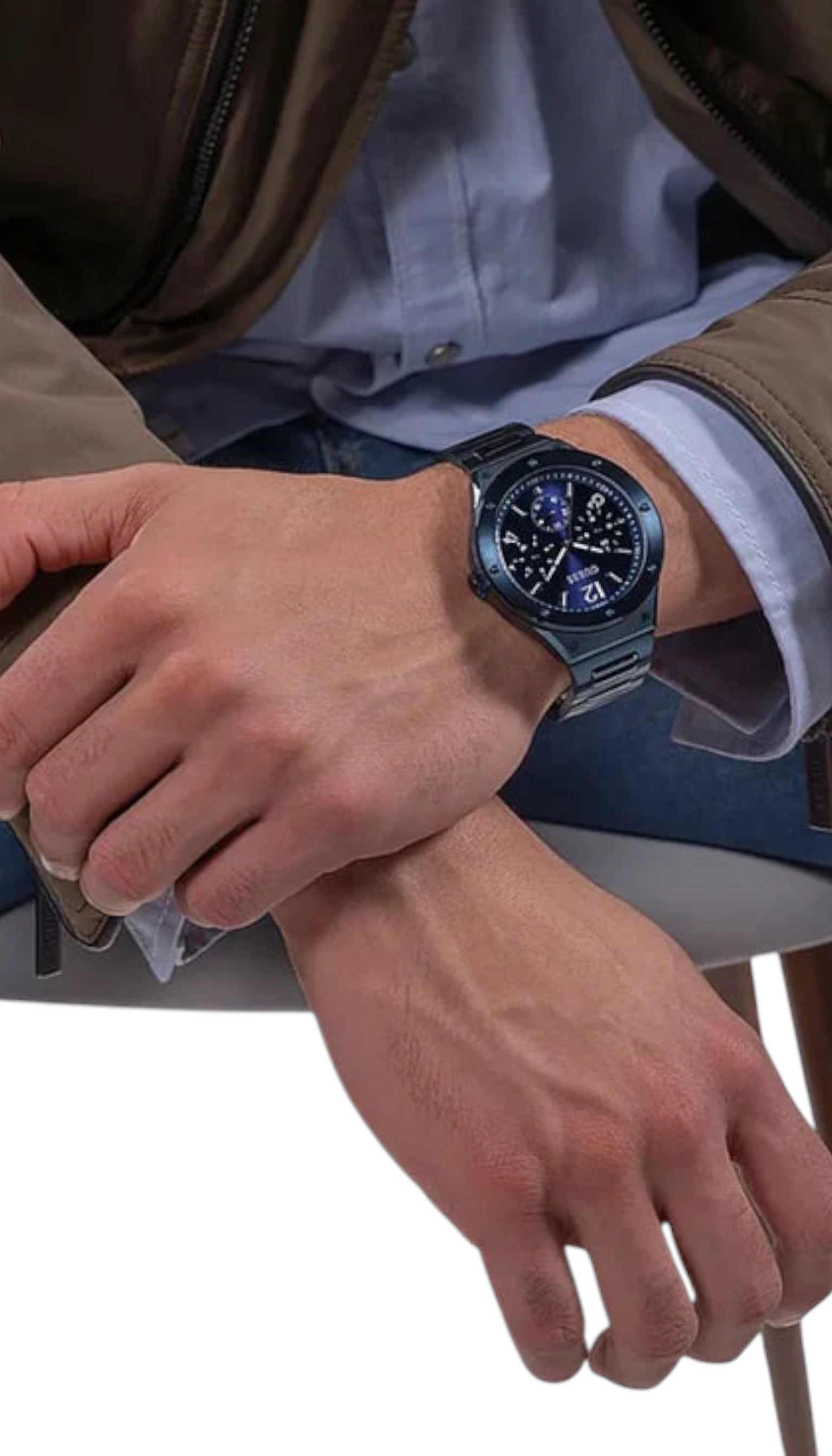 Ceas de bărbați Guess GW0454G4 Bleumarin