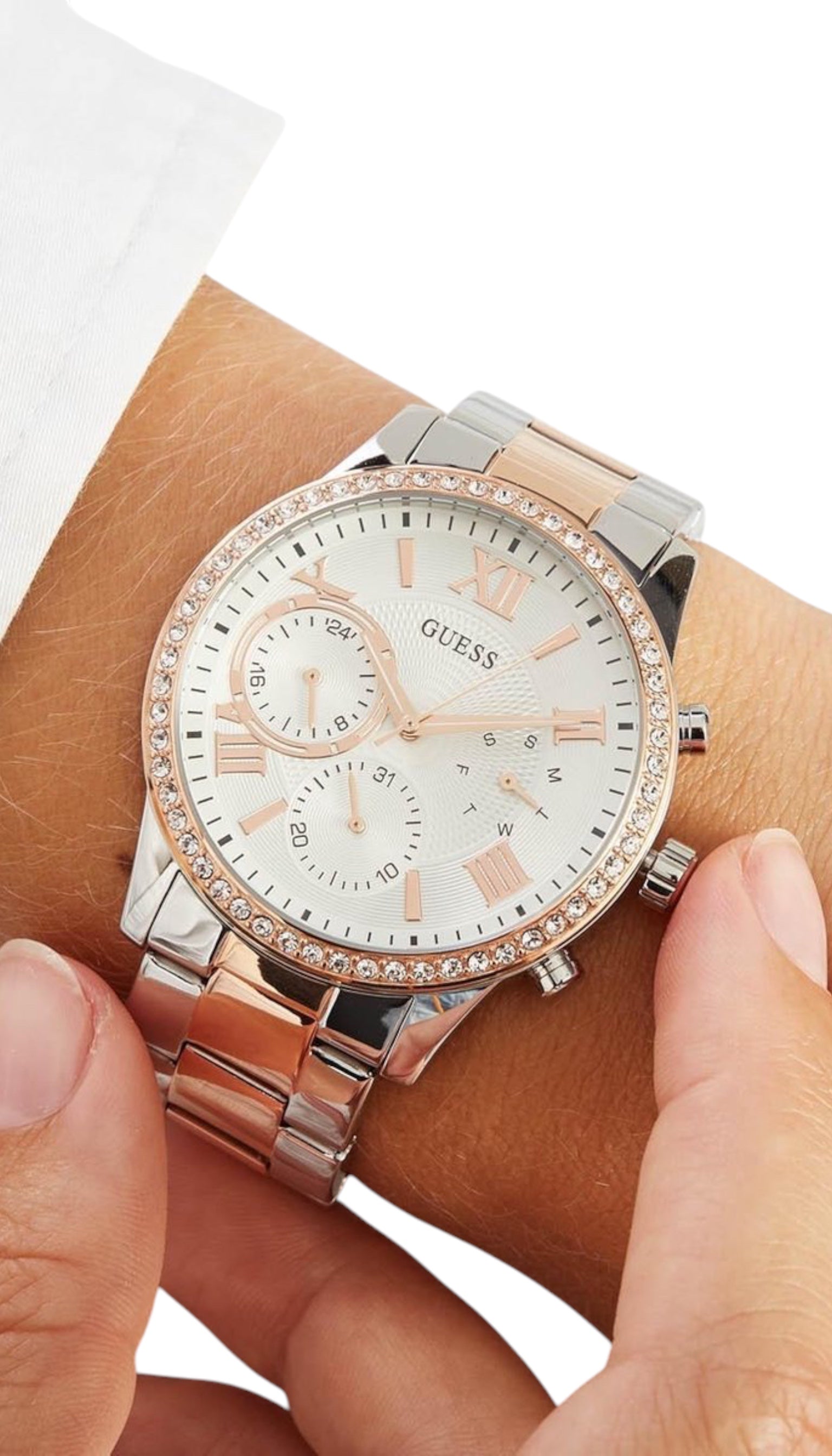 Ceas Guess U1069L4 Roz Argintiu Femei