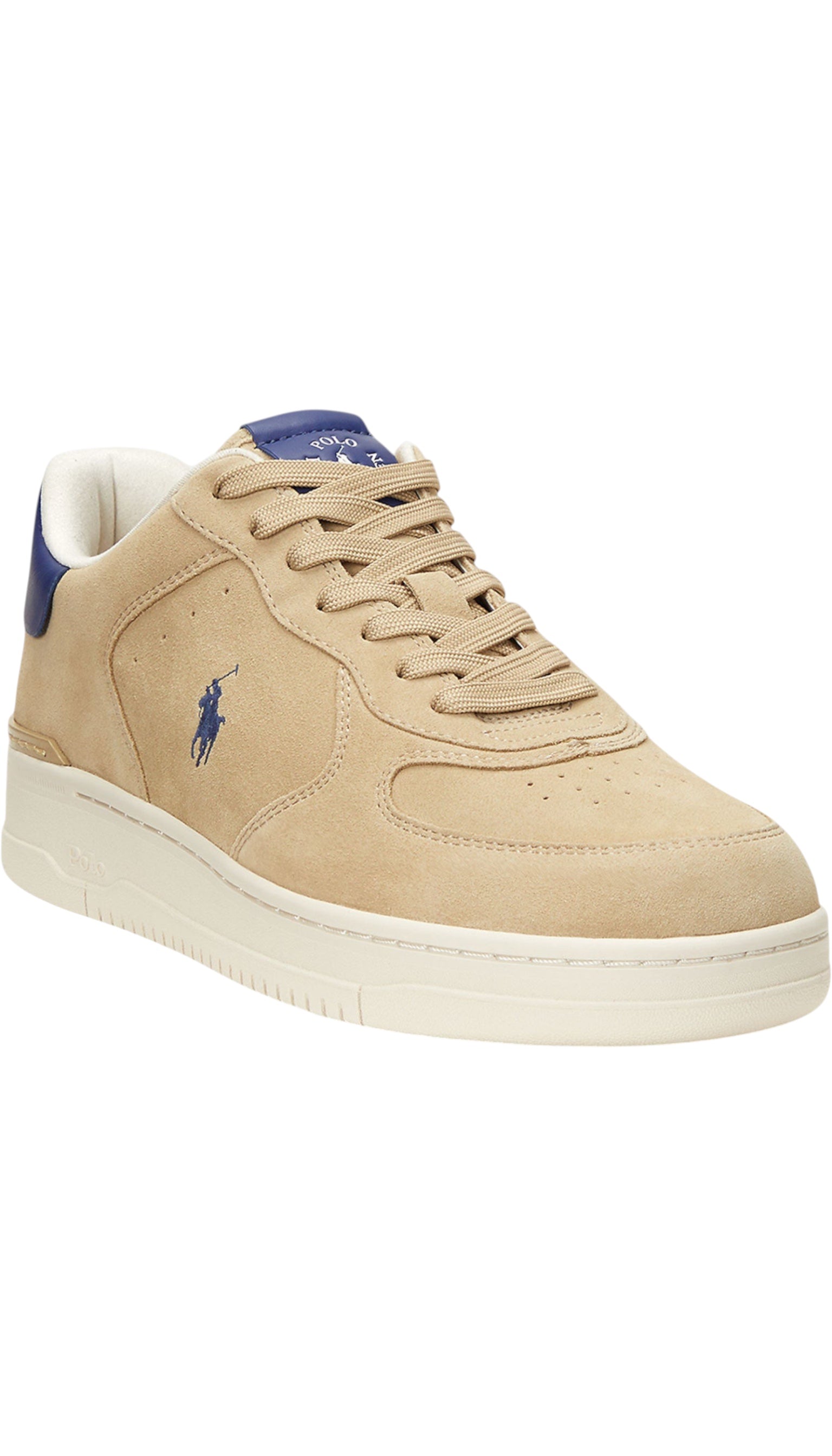 Pantofi sport de bărbați din piele bej Masters Ralph Lauren