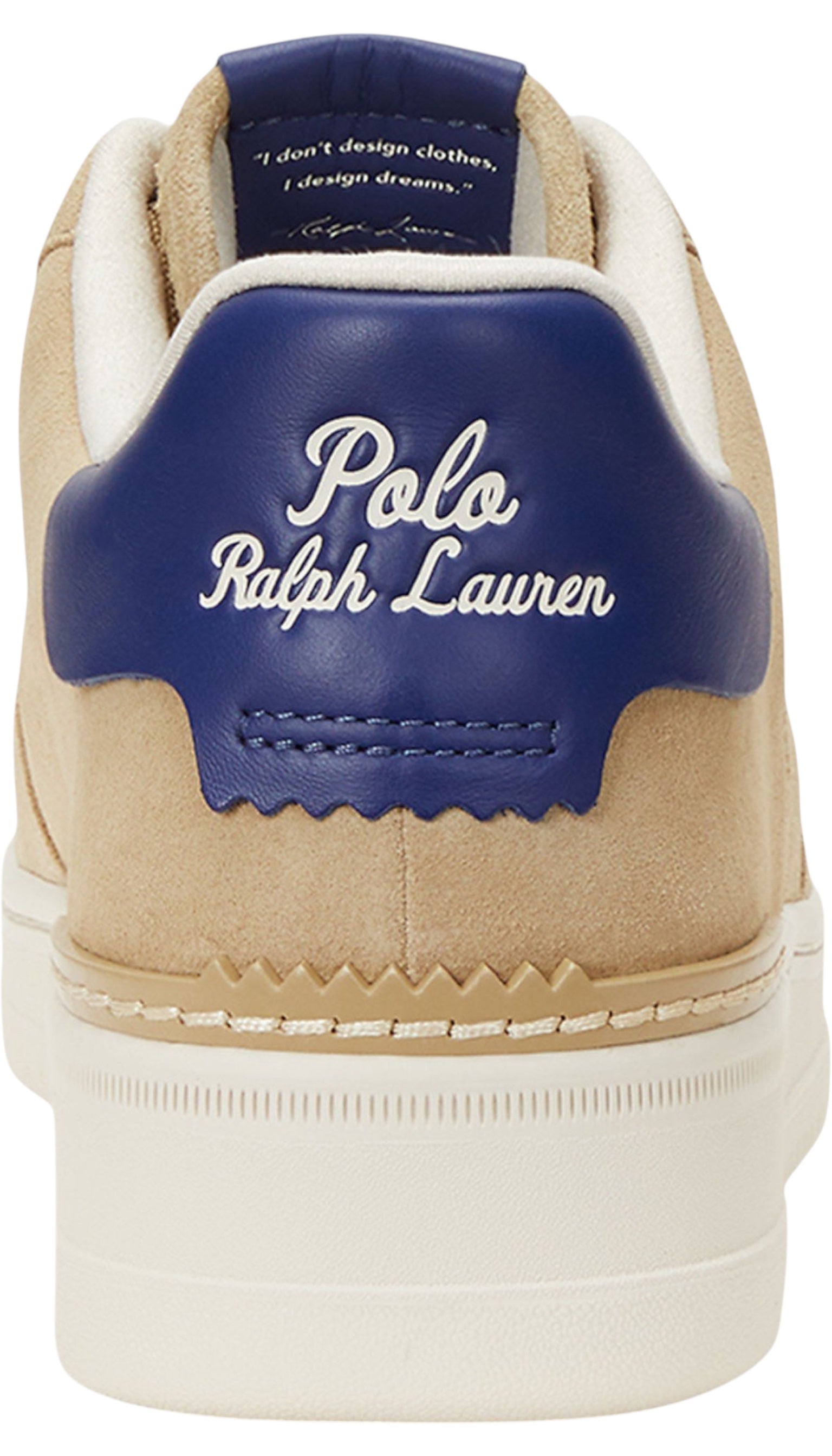 Pantofi sport de bărbați din piele bej Masters Ralph Lauren
