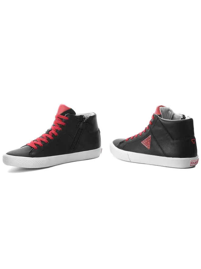 Guess boys' black high-top sneakers