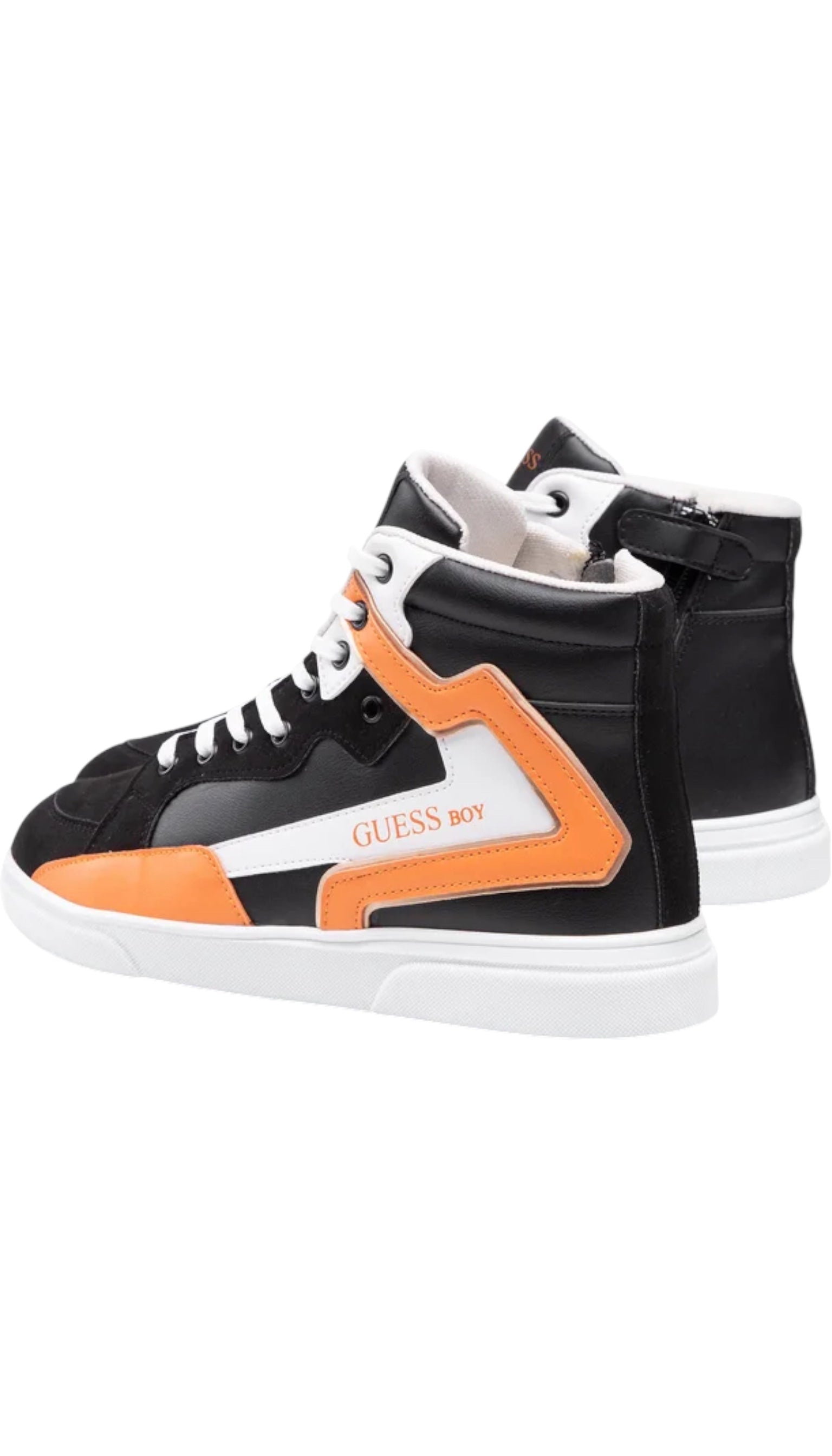 Černé chlapecké vysoké tenisky Guess
