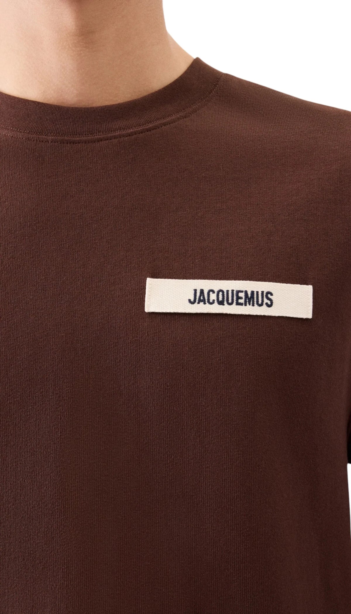 T-Shirt unisexe Gros Grain Jacquemus Dark Brown