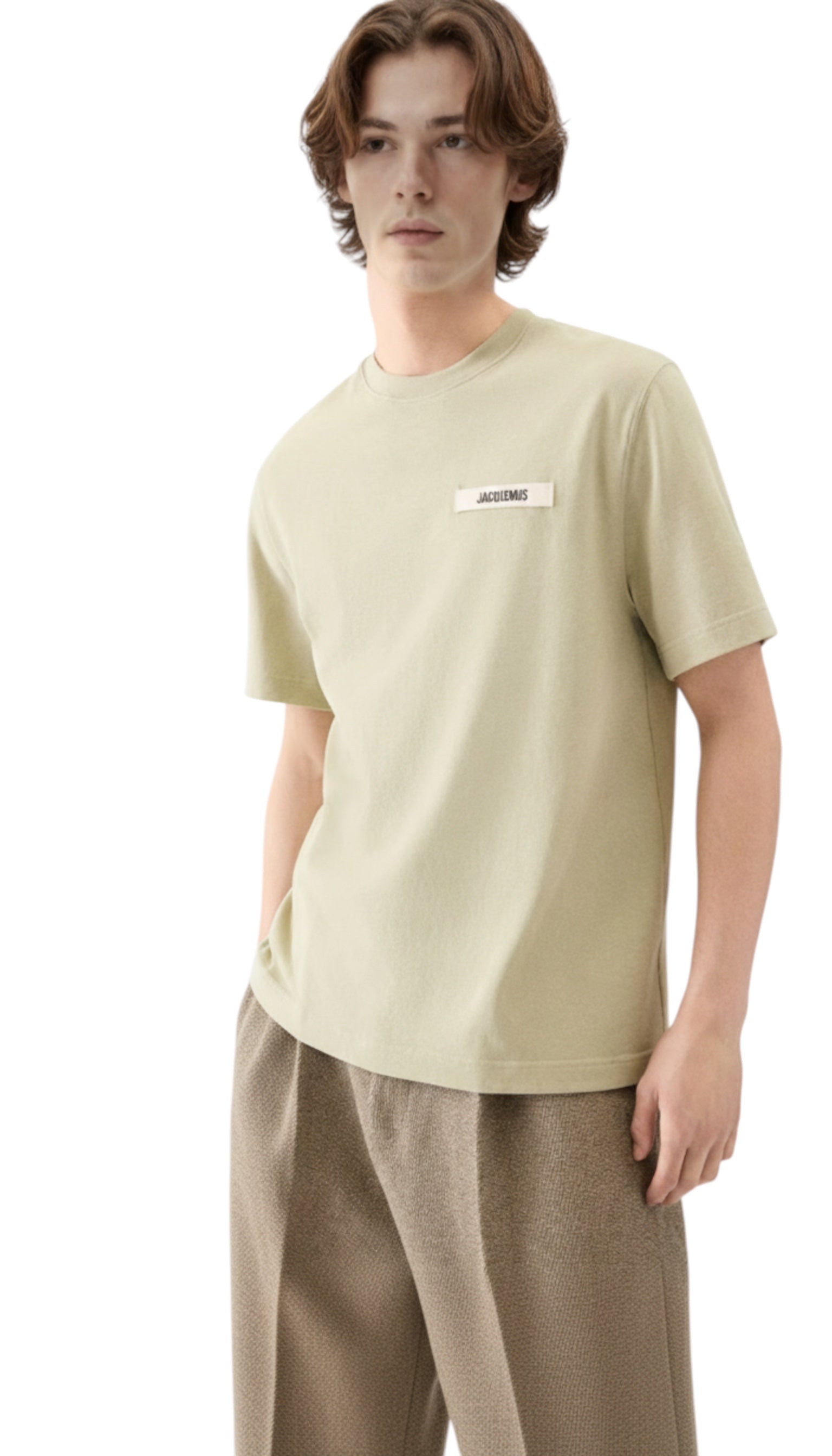 T-Shirt unisexe Gros Grain Jacquemus Khaki