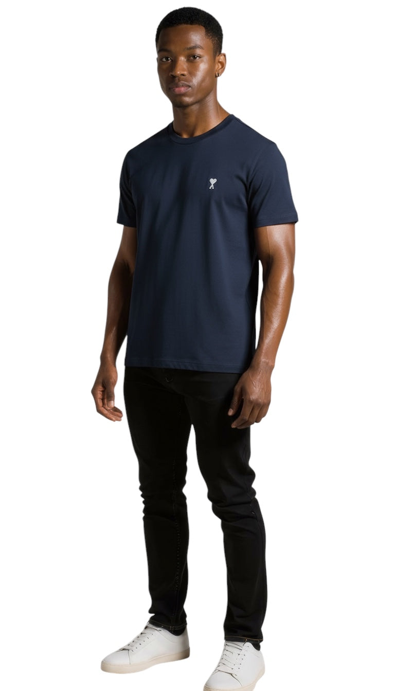 Unisex navy blue t-shirt, friend of the heart