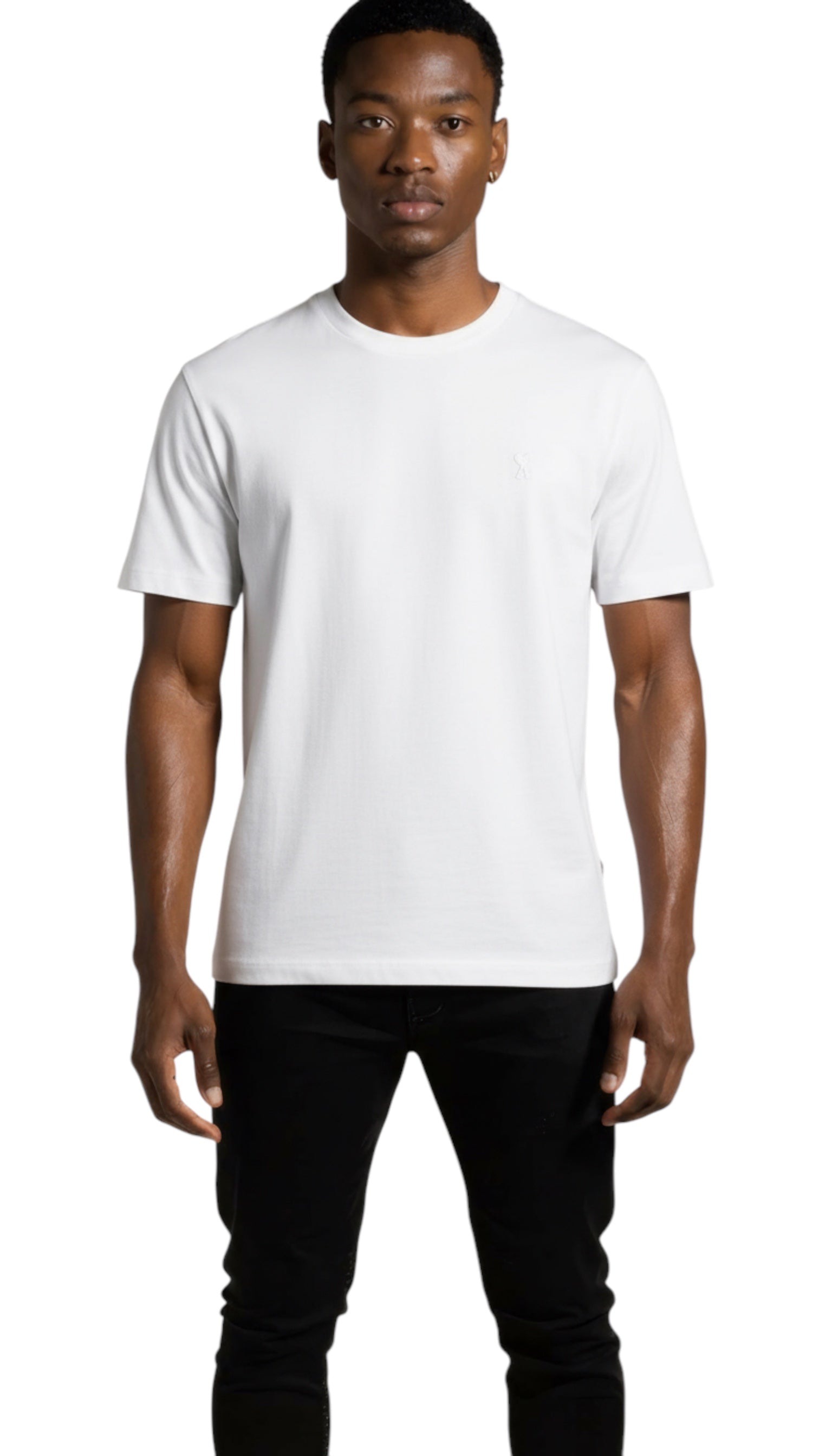 T-shirt unisexe ami de coeur en coton biologique blanc