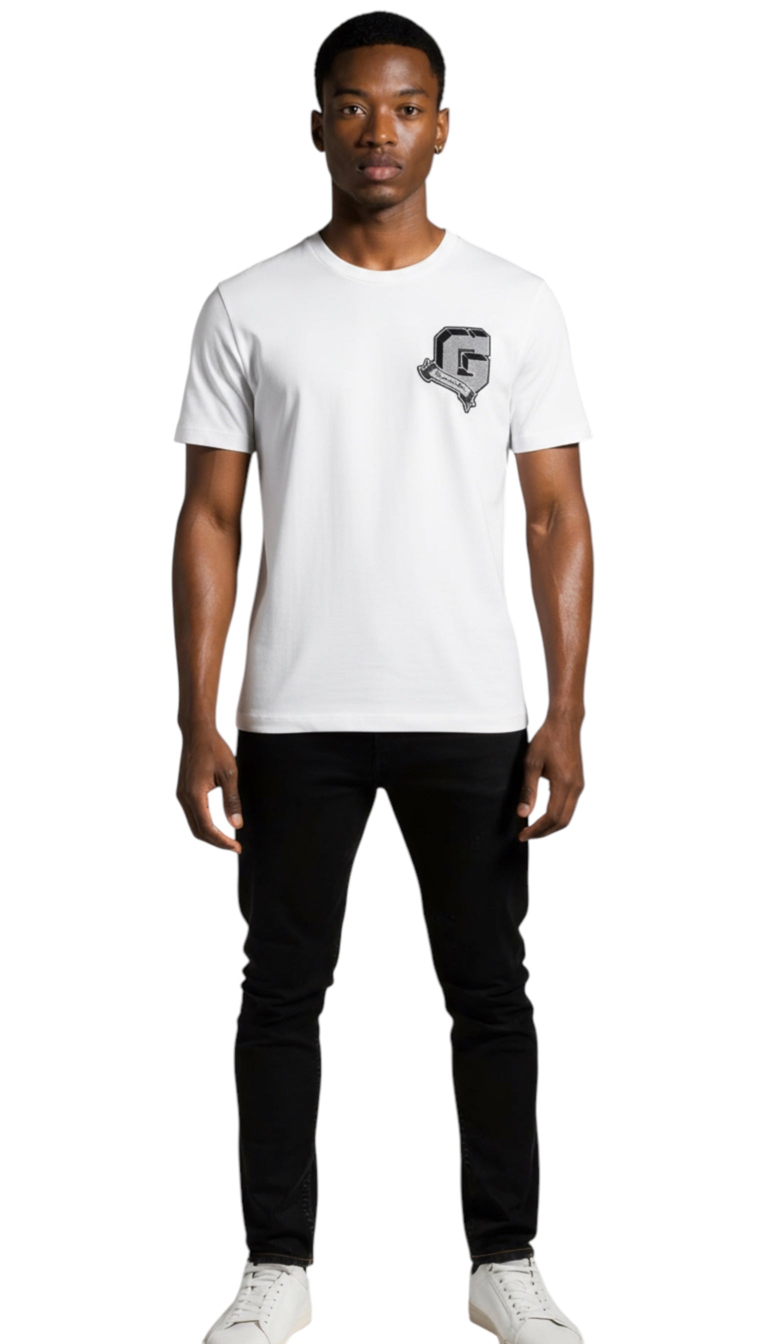 T-shirt homme blanc Cipria à logo appliqué Givenchy