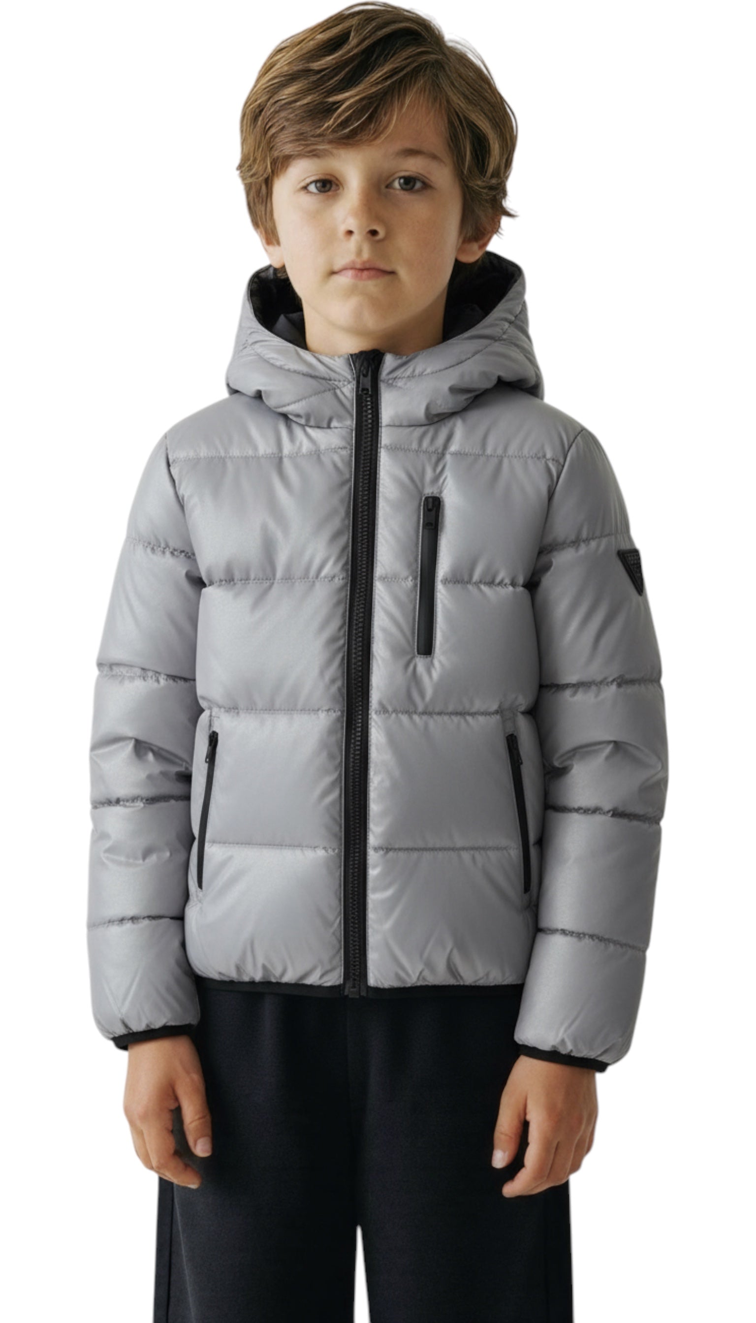 Guess reflective boy's puffer jacket
