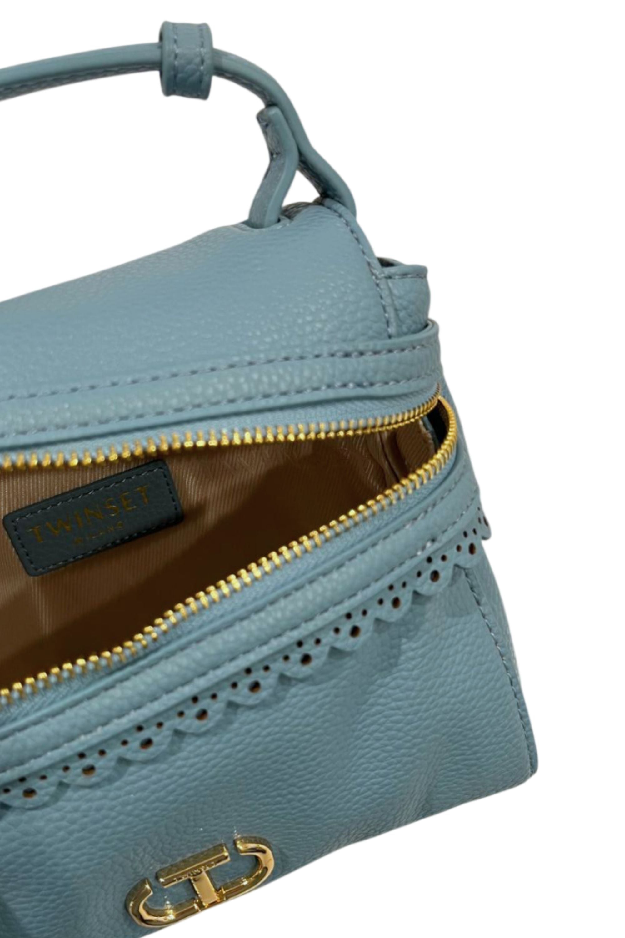 Twinset Mini kabelka modrá