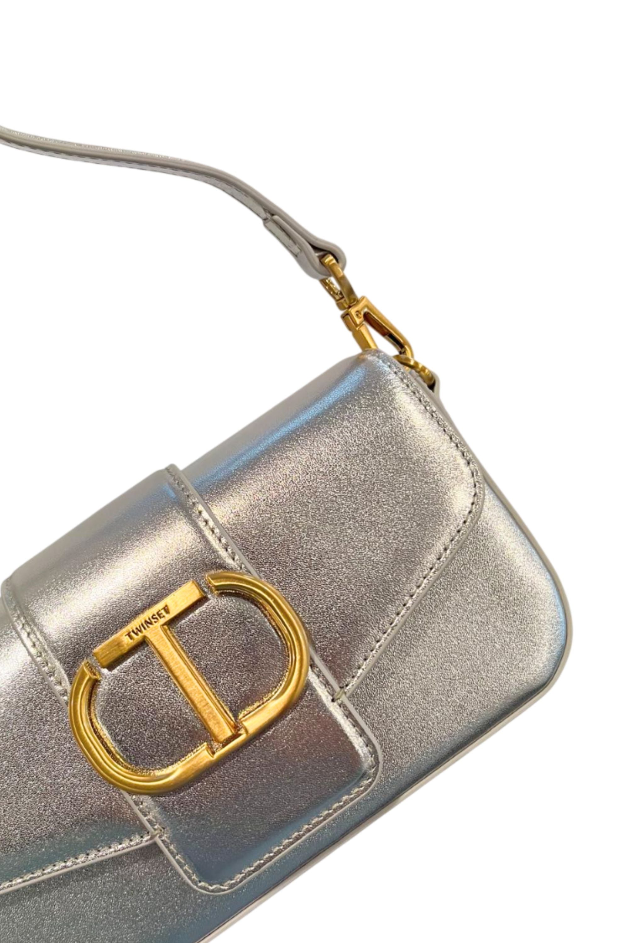 Twinset Silver Mini Crossbody Bag
