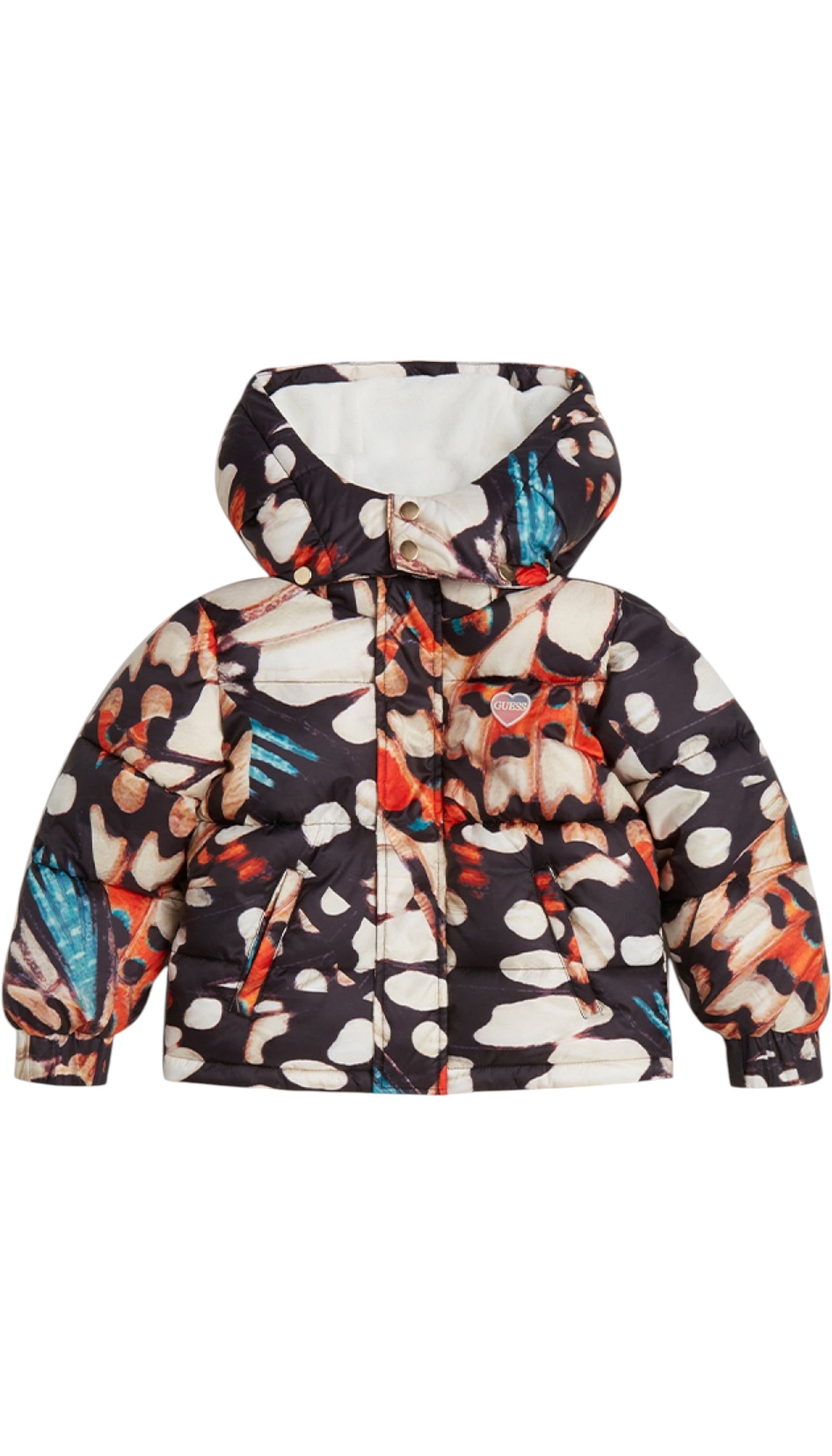 Guess girls' multicoloured puffer jacket