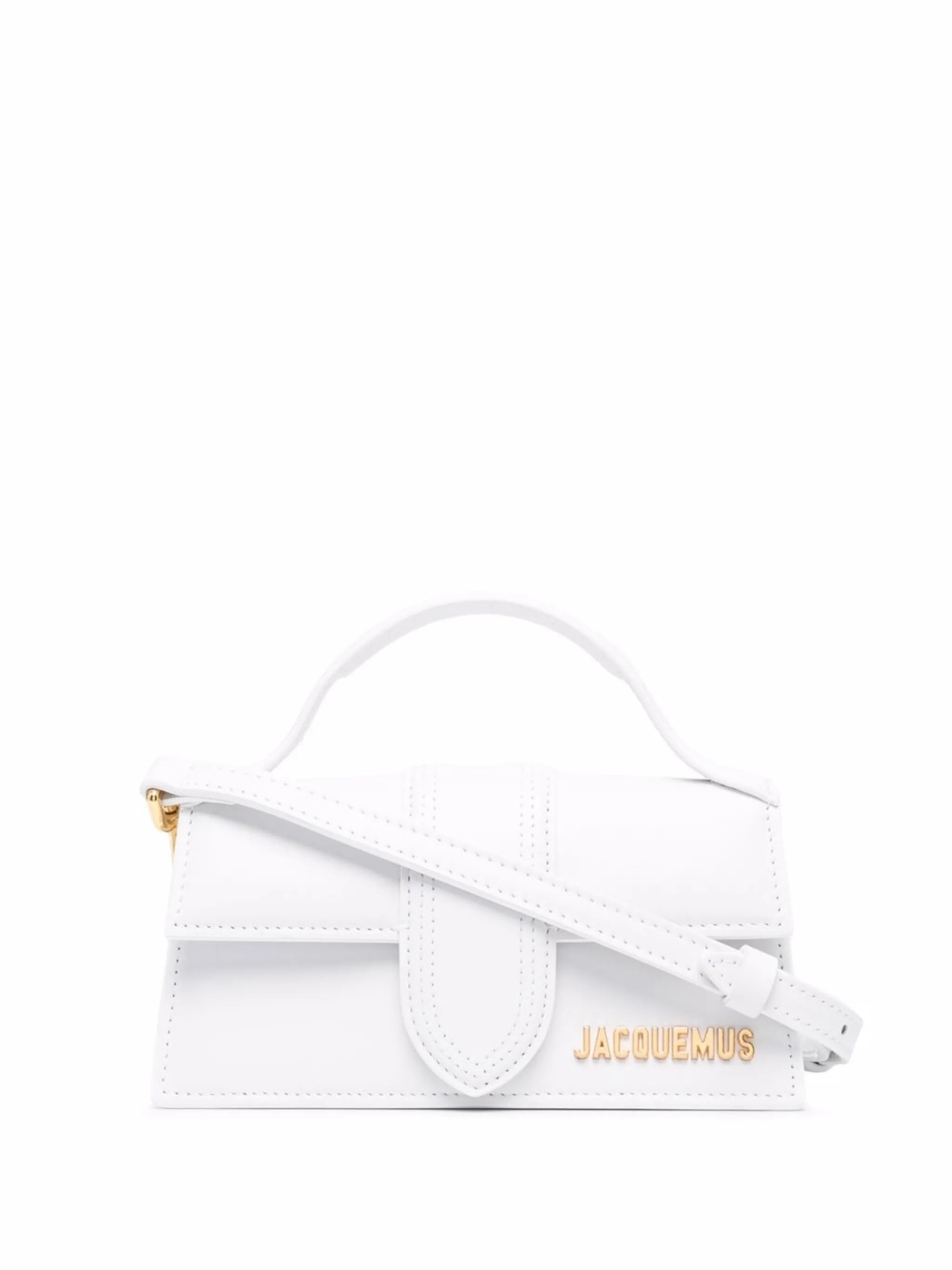 Leather Handbag Bambino White JACQUEMUS