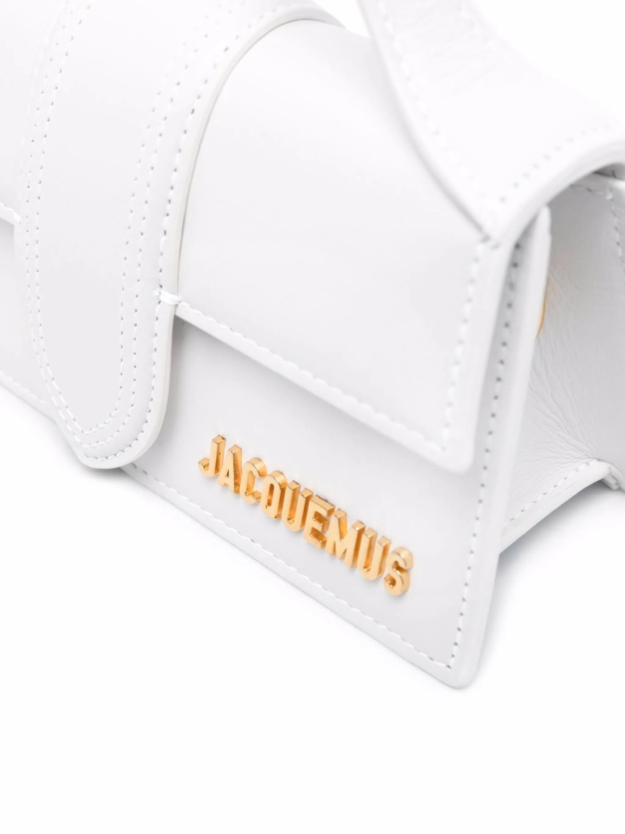 Leather Handbag Bambino White JACQUEMUS
