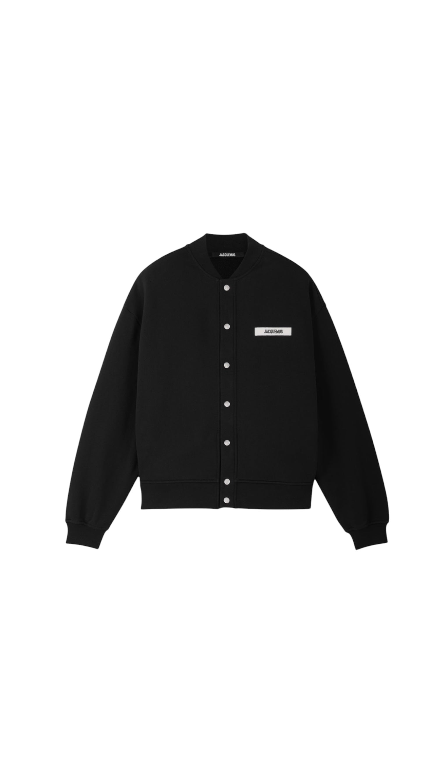 Cardigan bombers unisexe Jacquemus à Gros Grain noir