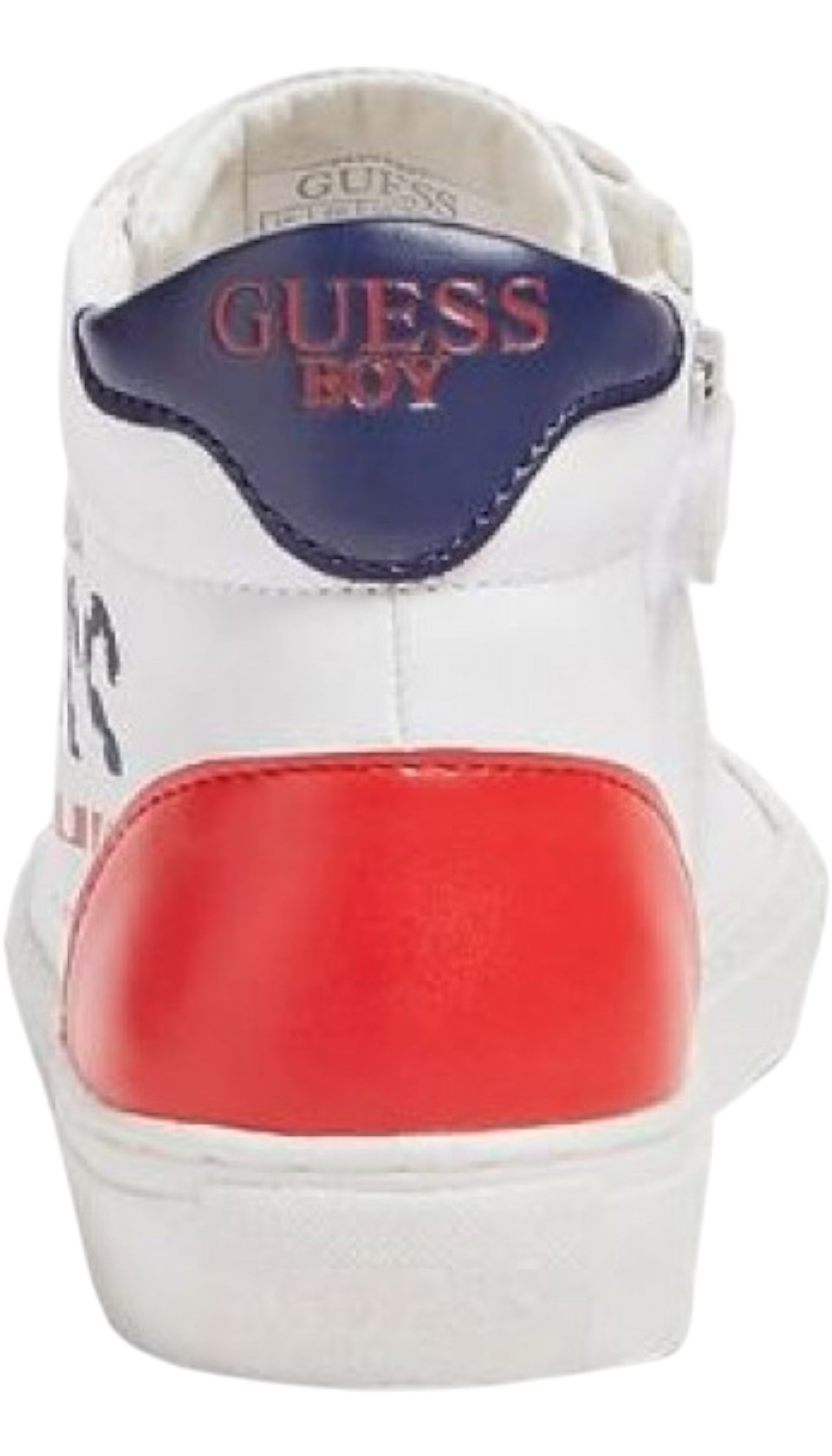 Guess boys' white high-top sneakers