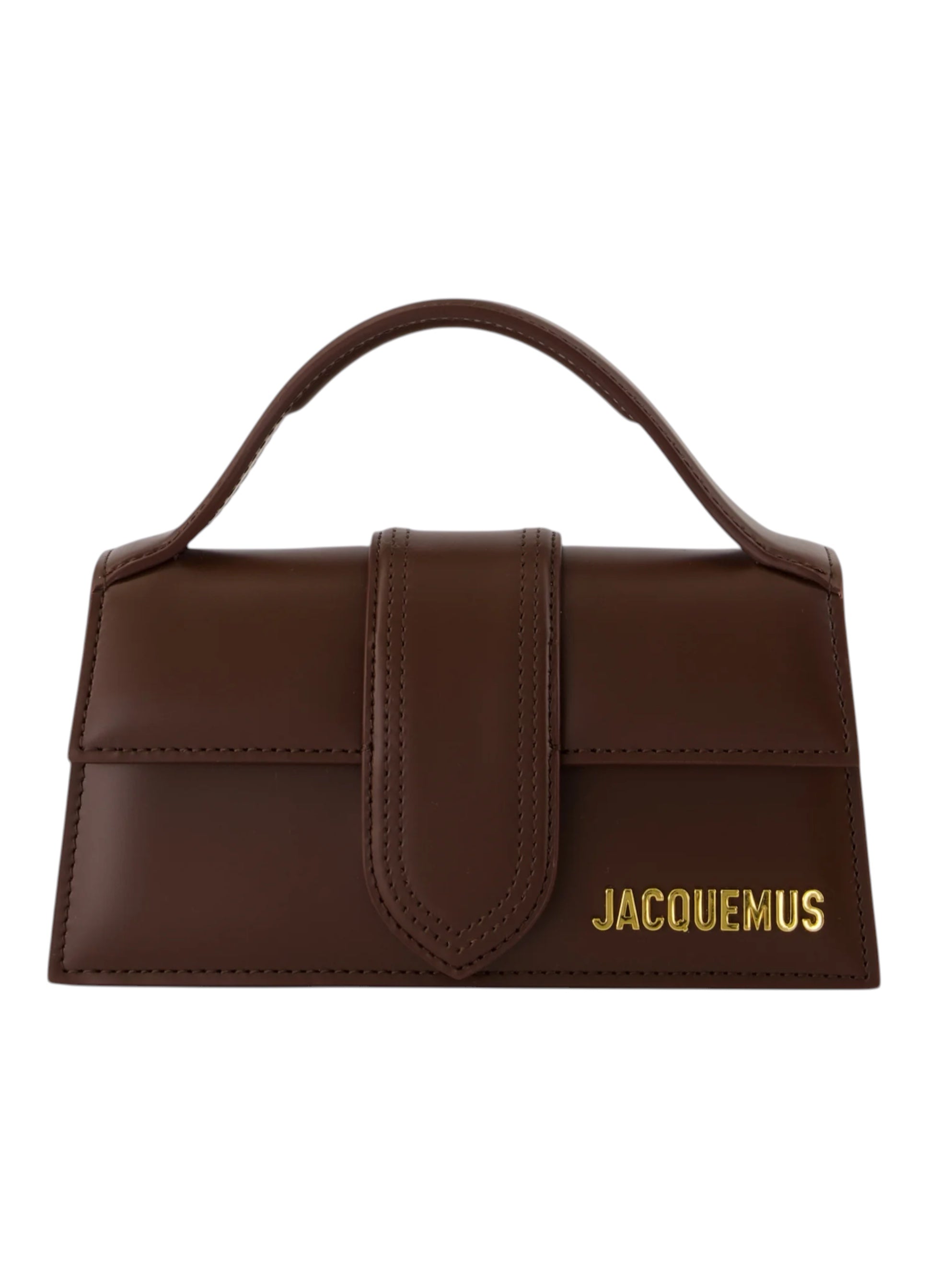 Brown leather Le Bambino handbag JACQUEMUS