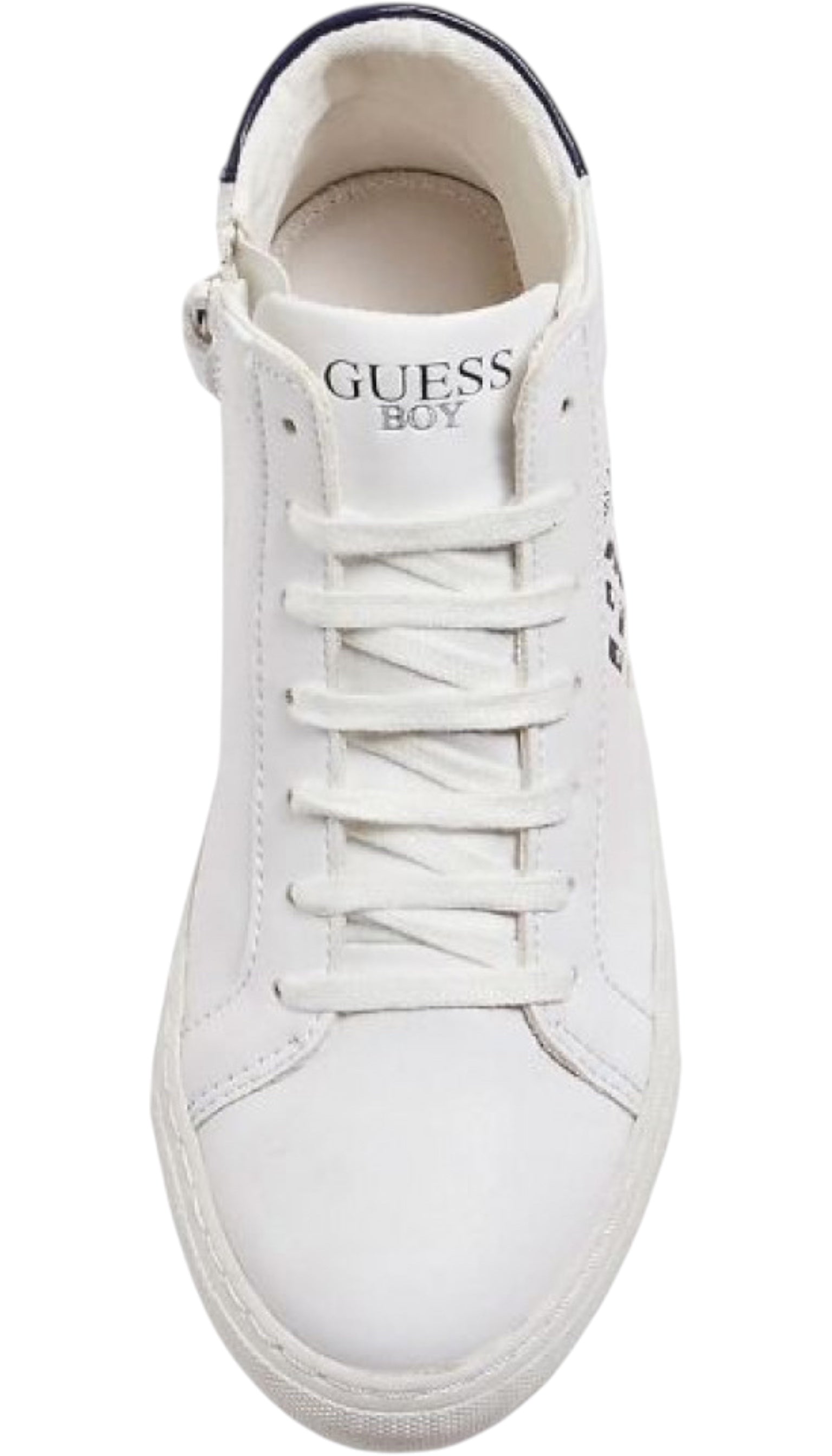 Guess boys' white high-top sneakers