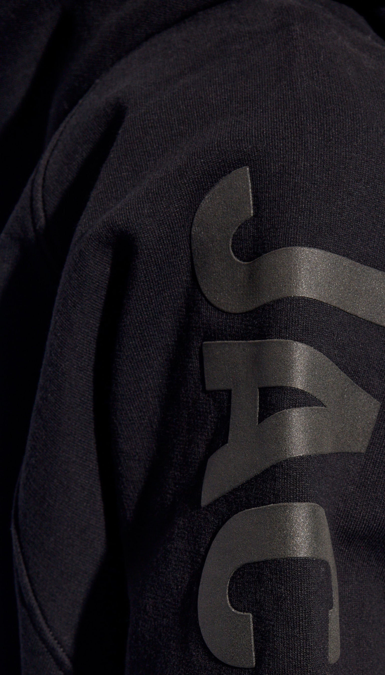 Jacquemus unisex black typo hoodie