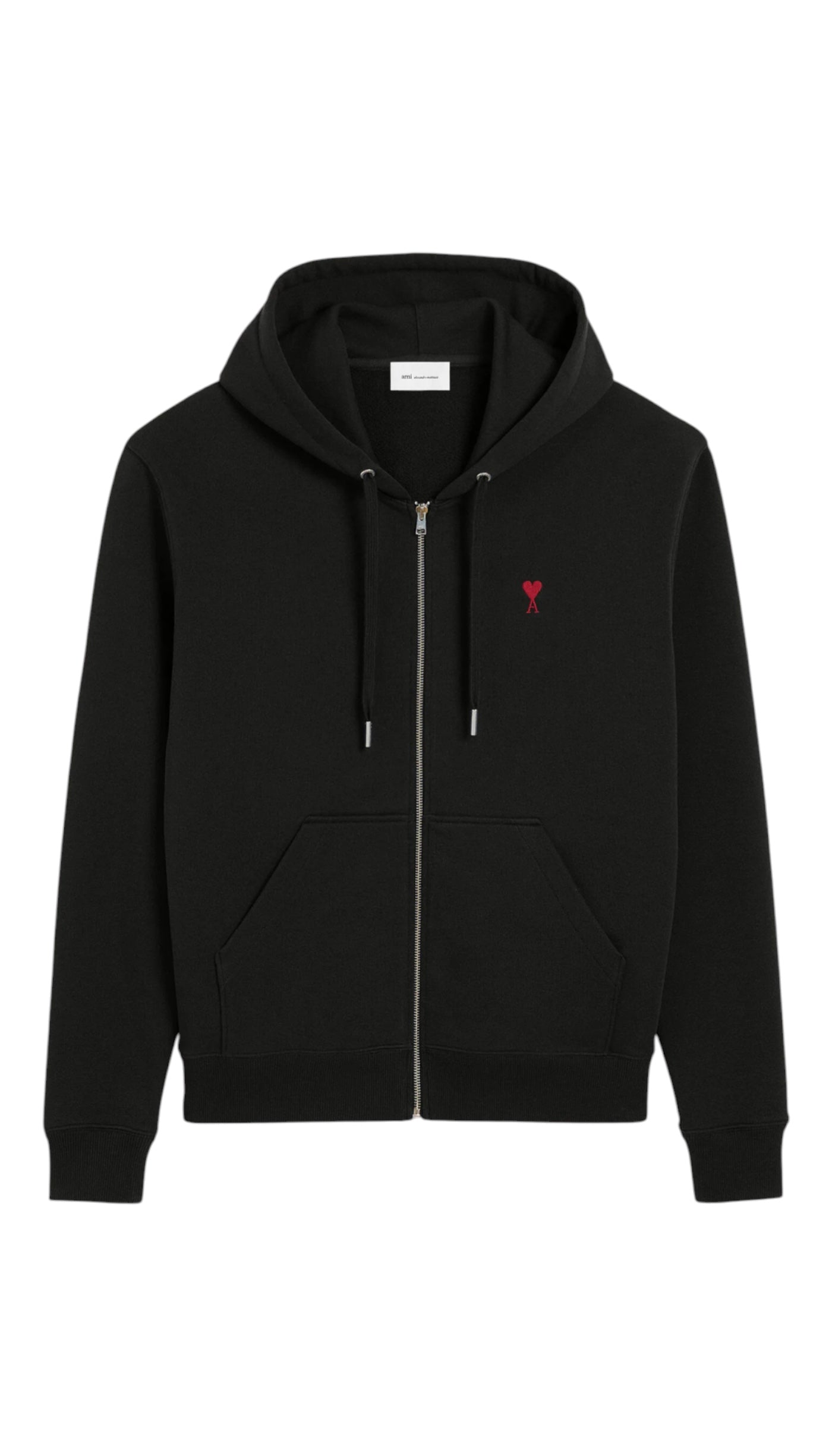 Hoodie Zippé Ami de coeur  noir