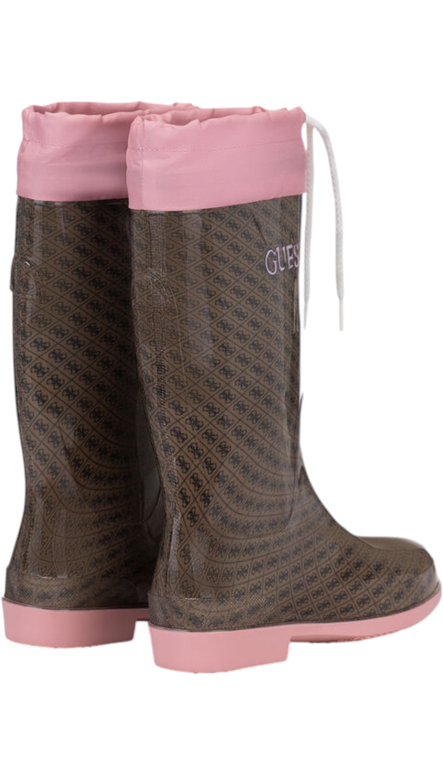 Guess Girls' Rain Boots Khaki/Pink